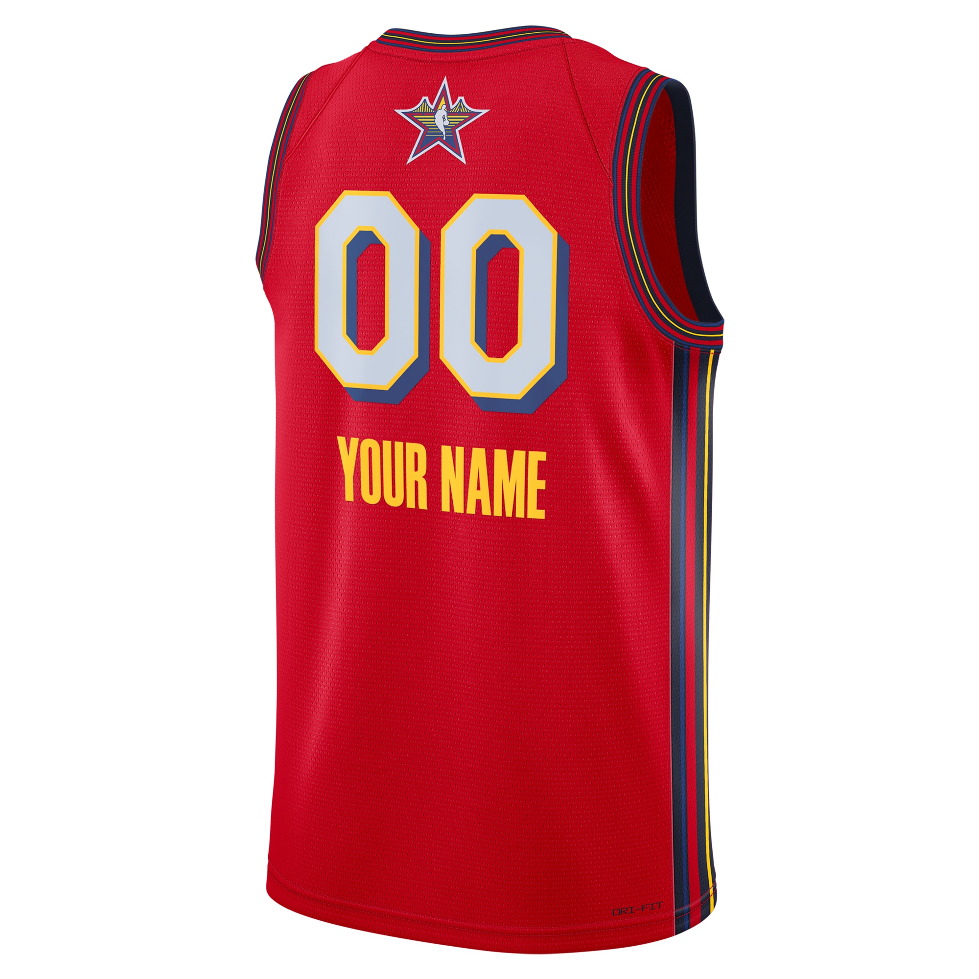 NBA Jordan Brand All Star 2025 Swingman Jersey Red Unisex Adult Sizes - Gohipanda - Image 3