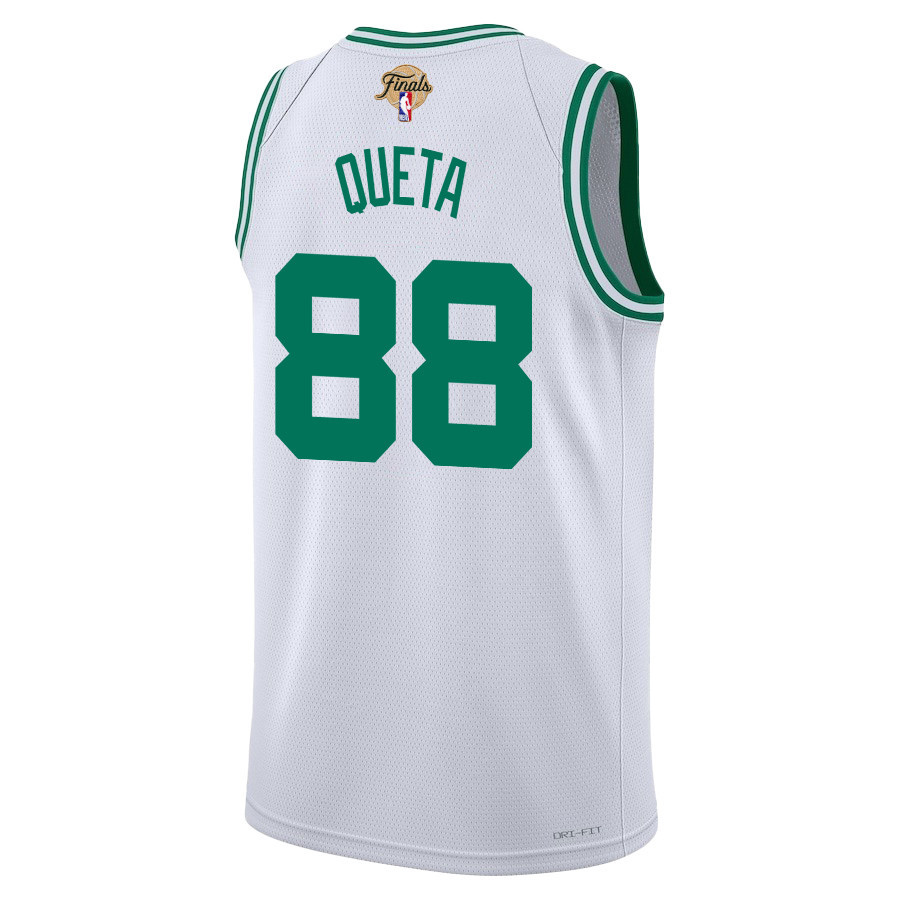 Neemias Queta 88 Boston Celtics 2024 Finals Patch Swingman Jersey Association Edition White - Gohipanda - Image 3