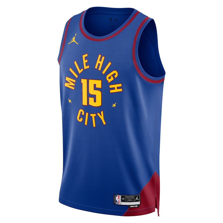 Nikola Jokic 15 Denver Nuggets Unisex Swingman Jersey Statement Edition Royal - Gohipanda - Image 2