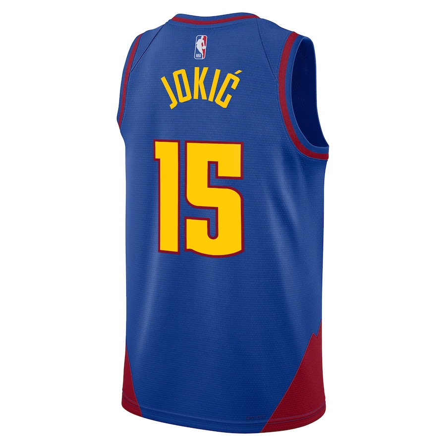 Nikola Jokic 15 Denver Nuggets Unisex Swingman Jersey Statement Edition Royal - Gohipanda - Image 3