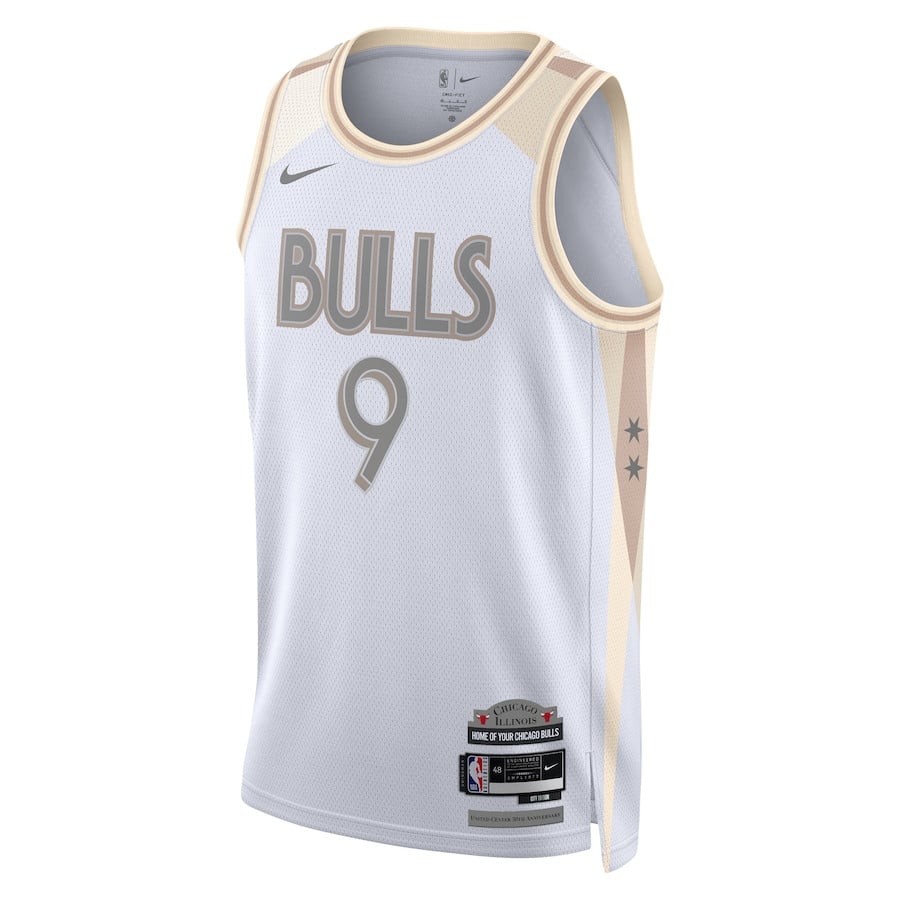 Nikola Vucevic Chicago Bulls Unisex 2024/25 Swingman City Edition Jersey - White - Gohipanda - Image 2