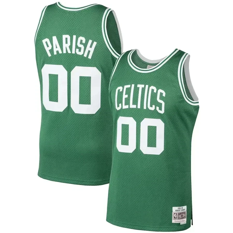 Robert Parish Boston Celtics Mitchell & Ness 1985-86 Hardwood Classics Swingman Jersey Kelly Green - Gohipanda