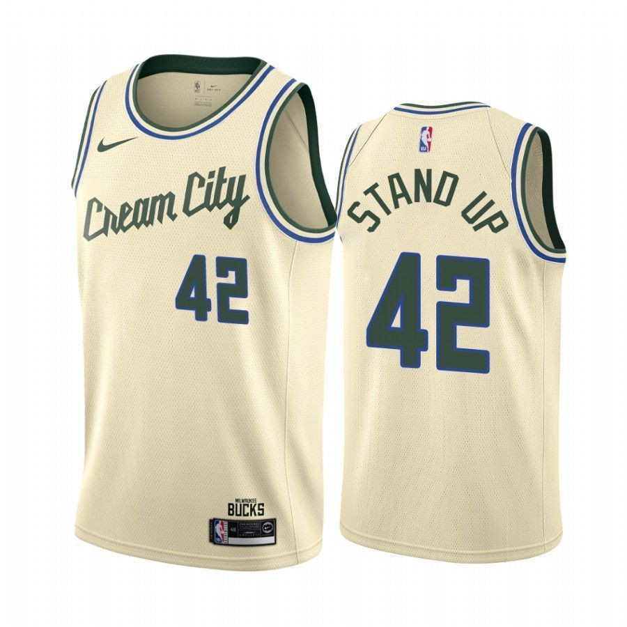 Robin Lopez Milwaukee Bucks City Edition Stand Up Jersey Unisex Multicolor - Gohipanda
