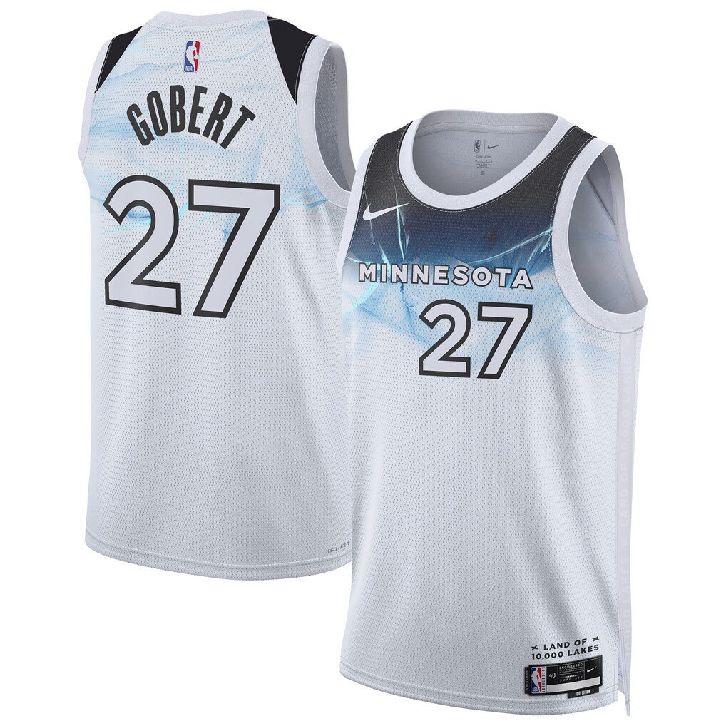 Rudy Gobert 27 Minnesota Timberwolves Unisex 2024/25 Swingman City Edition Jersey White - Gohipanda