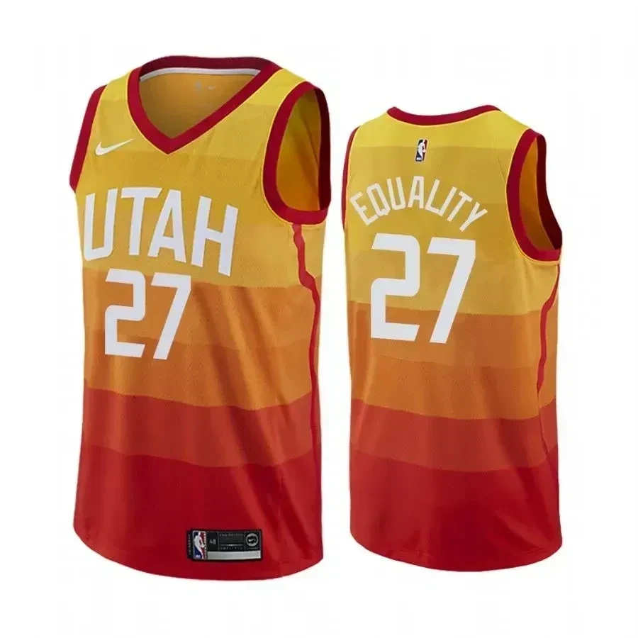 Rudy Gobert Equality Jazz City Multicolor Unisex Jersey - 100% Polyester - Gohipanda
