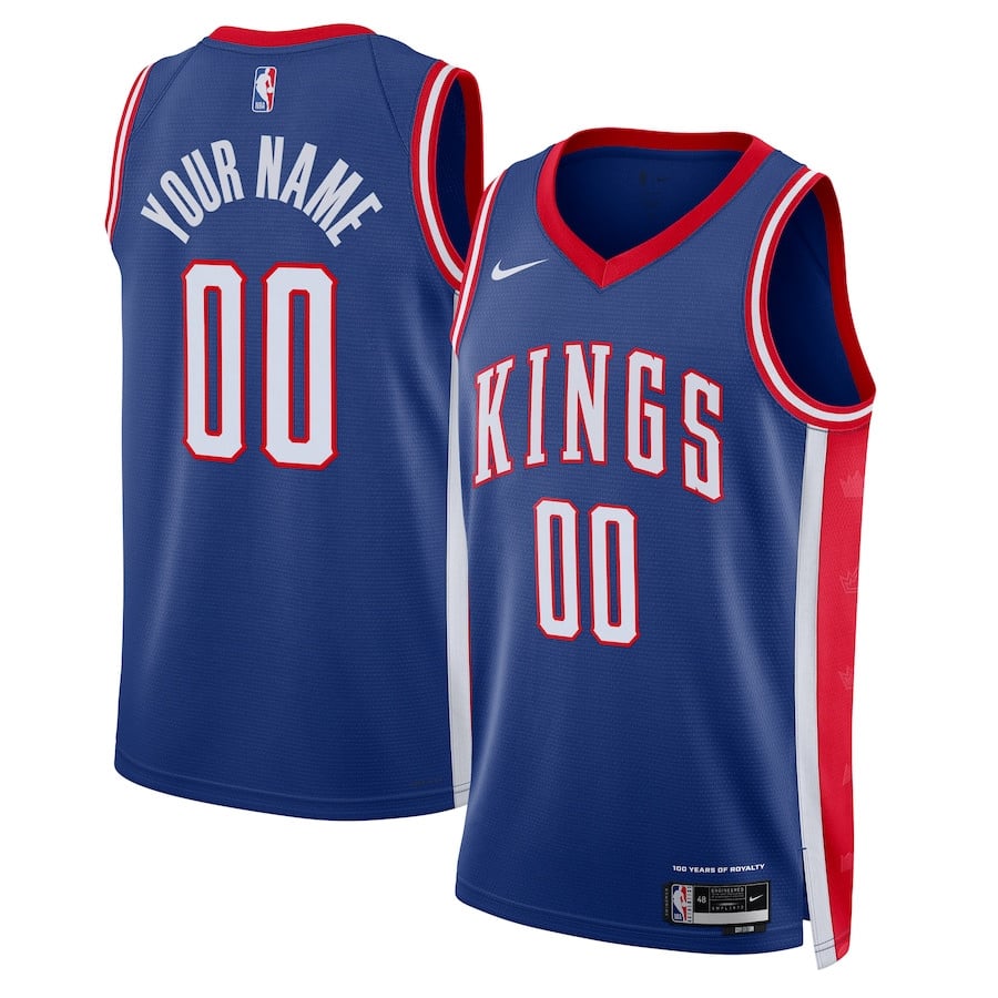 Sacramento Kings Unisex 2024/25 Custom Swingman Jersey City Edition Blue - Gohipanda