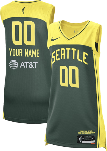 Seattle Storm 2024 WNBA Customized Explorer Edition Player Jersey Unisex Green Multicolor - Gohipanda