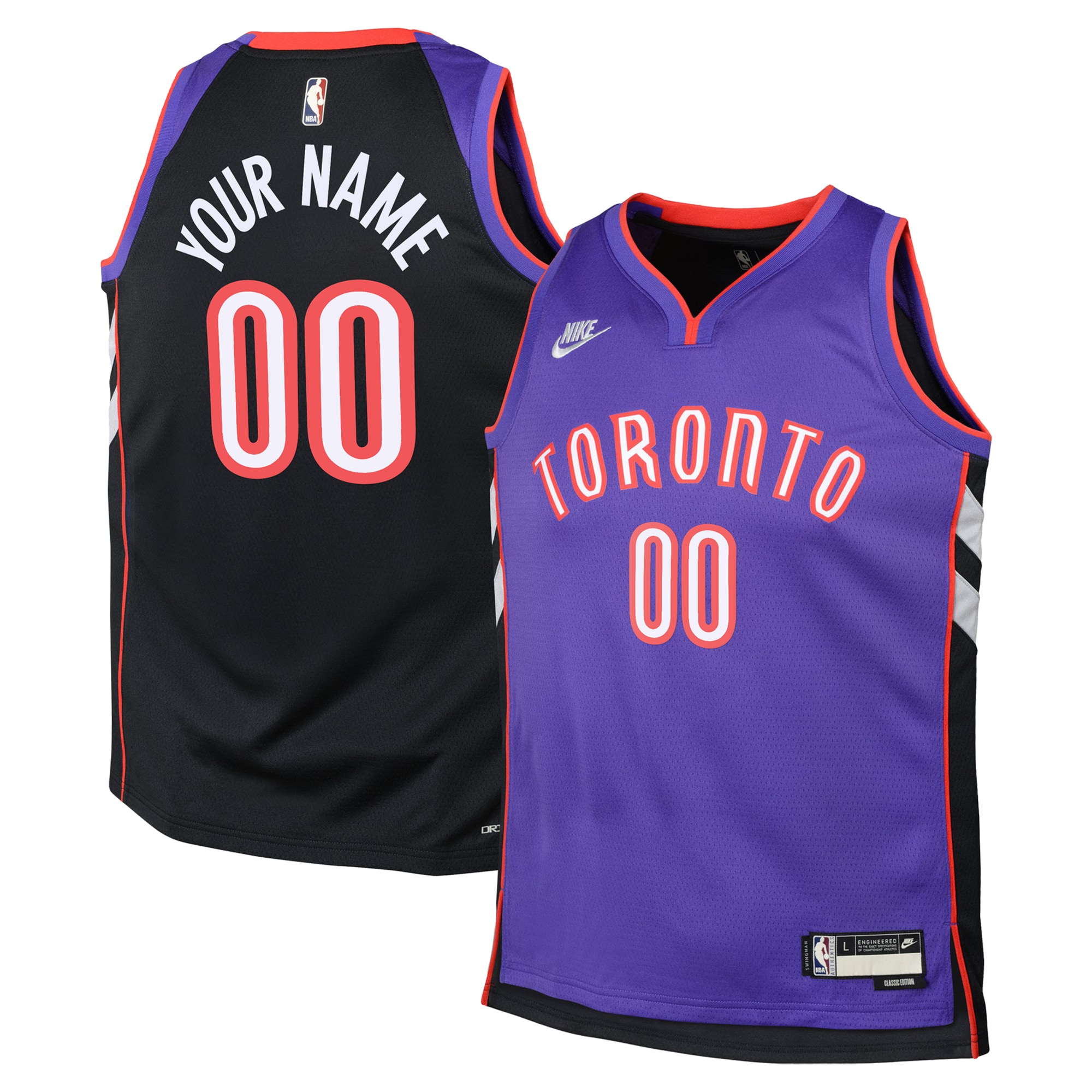 Toronto Raptors NBA Hardwood Classic Swingman Jersey Custom Multicolor - Gohipanda