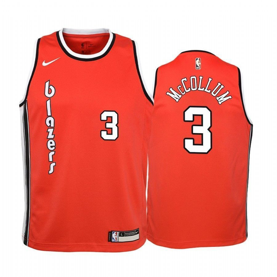 Blazers C.J. McCollum Hardwood Classics Red Jersey - Unisex Polyester Athletic Shirt - Gohipanda