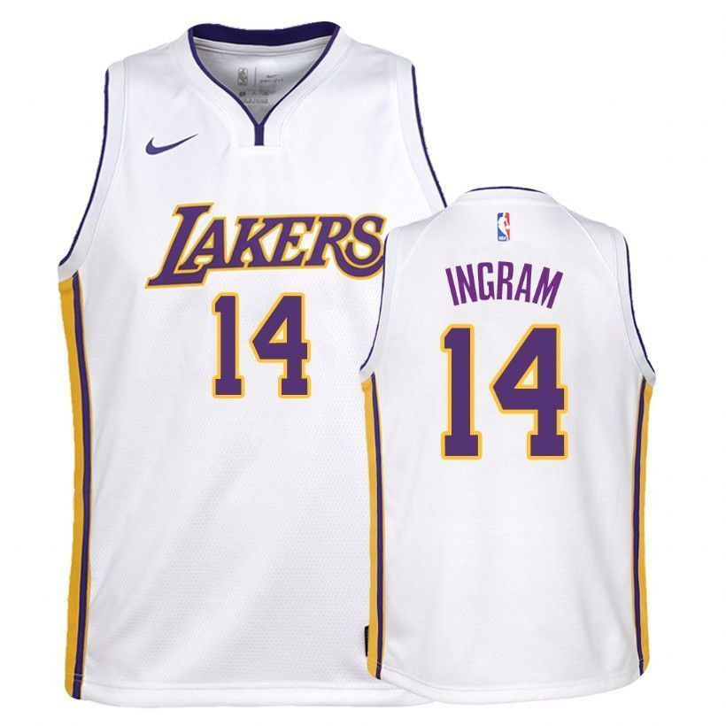 Lakers Brandon Ingram 14 Association White Jersey - Unisex - Gohipanda