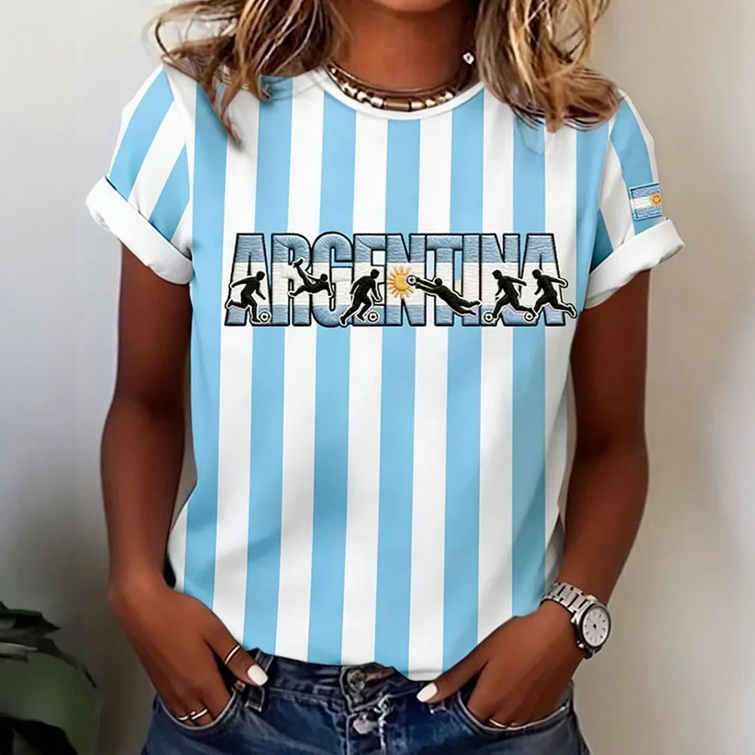 2026 FIFA World Cup Argentina T-Shirt Soccer Clothes Present For Mother's Day - Gohipanda