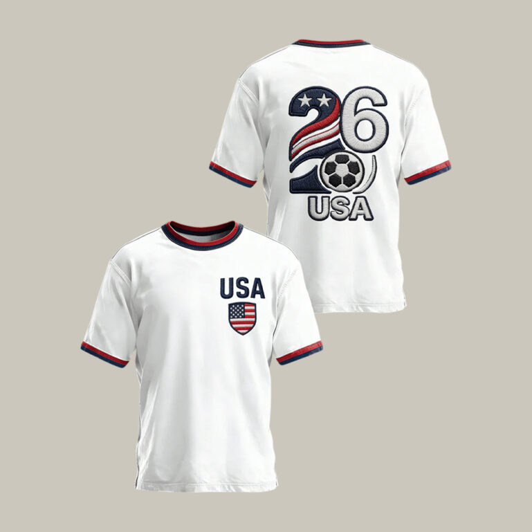 2026 FIFA World Cup USA T-Shirt US World Cup 2026 Shirt Soccer Lover Present For Fan - Gohipanda - Image 3