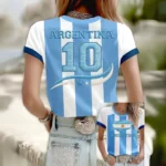 Argentina 2026 FIFA World Cup 10 T-Shirt Game Day Clothing Soccer Lover For Mom - Gohipanda - Image 2