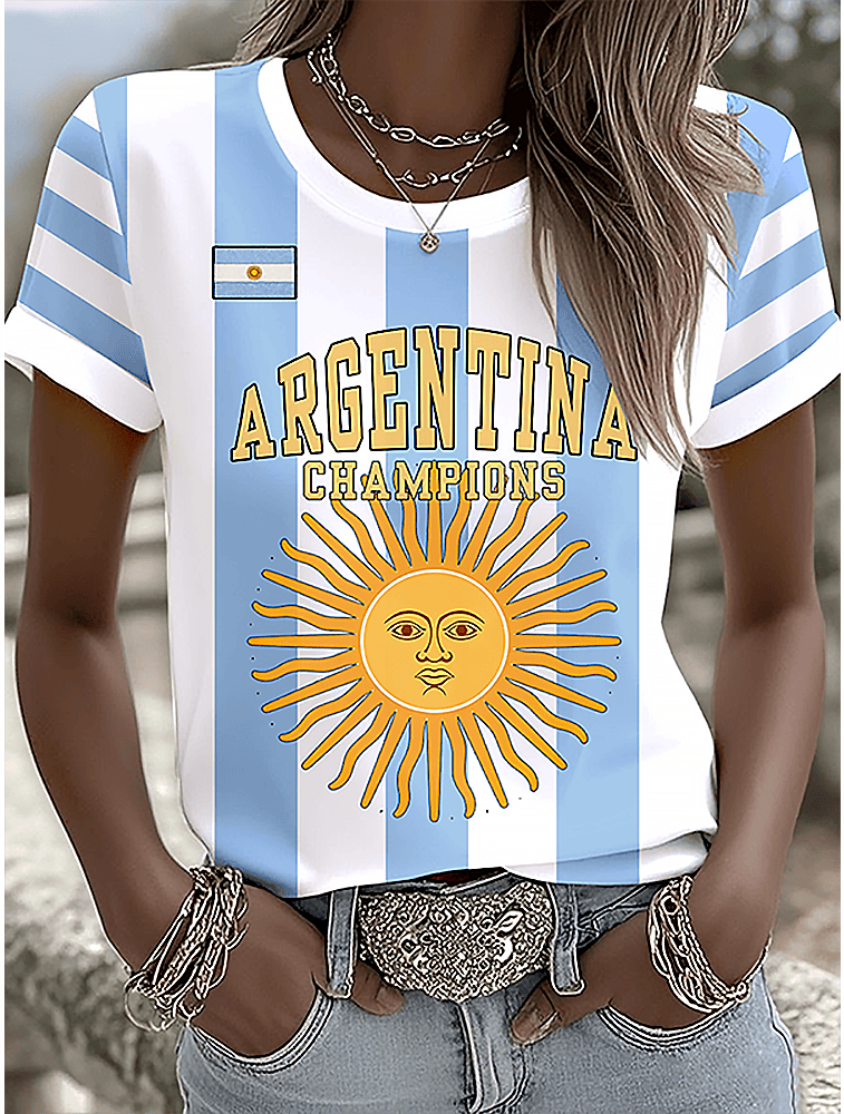 Argentina 2026 World Cup Champions Shirt Sports Lovers Clothing Argentina Soccer Fan Gifts - Gohipanda