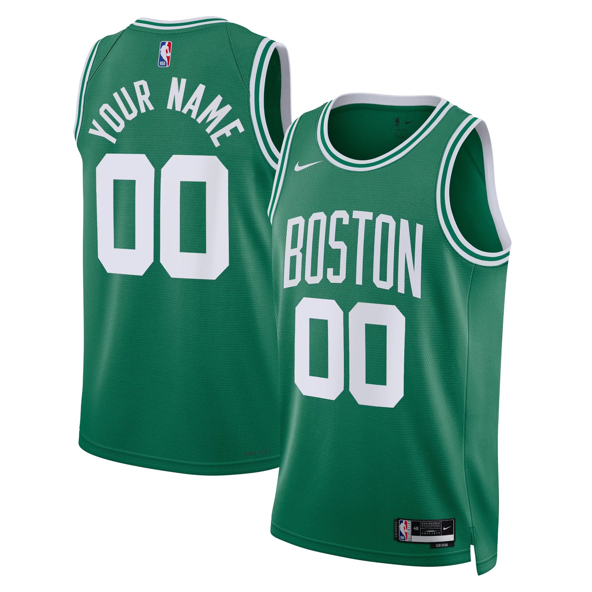 Gohipanda - Custom Boston Celtics Icon Jersey - Recycled Polyester NBA Fan Apparel