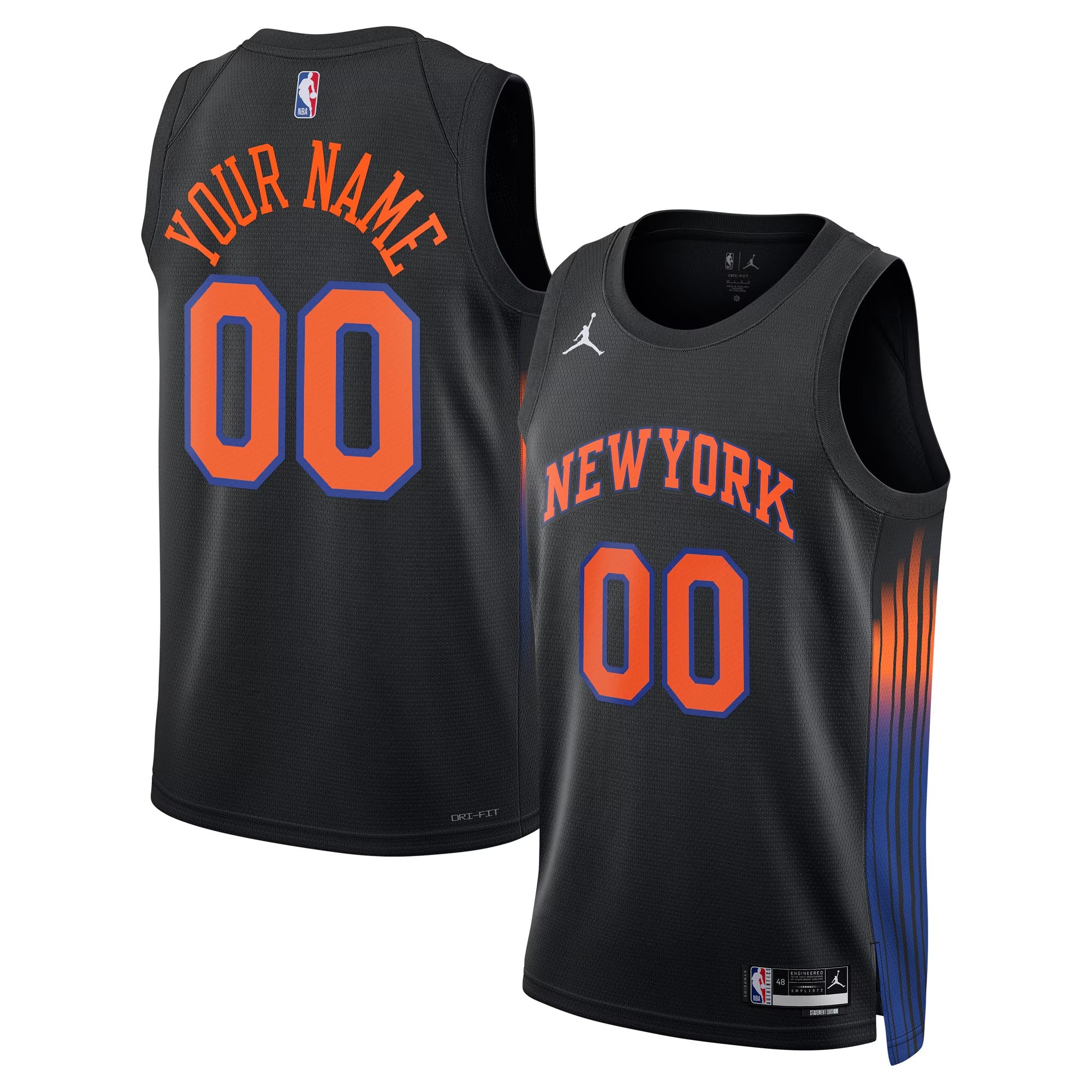 Gohipanda - Custom New York Knicks Statement Jersey - Recycled Polyester NBA Fan Apparel