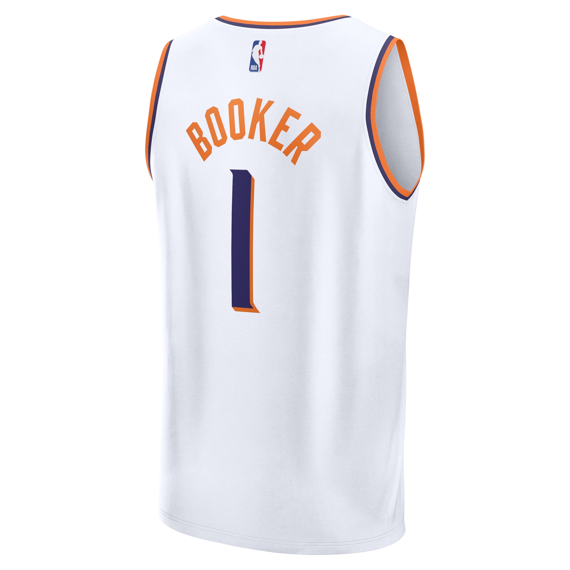 Gohipanda - Devin Booker Phoenix Suns Fanatics Fast Break Player Jersey - Association Edition - White - Image 4