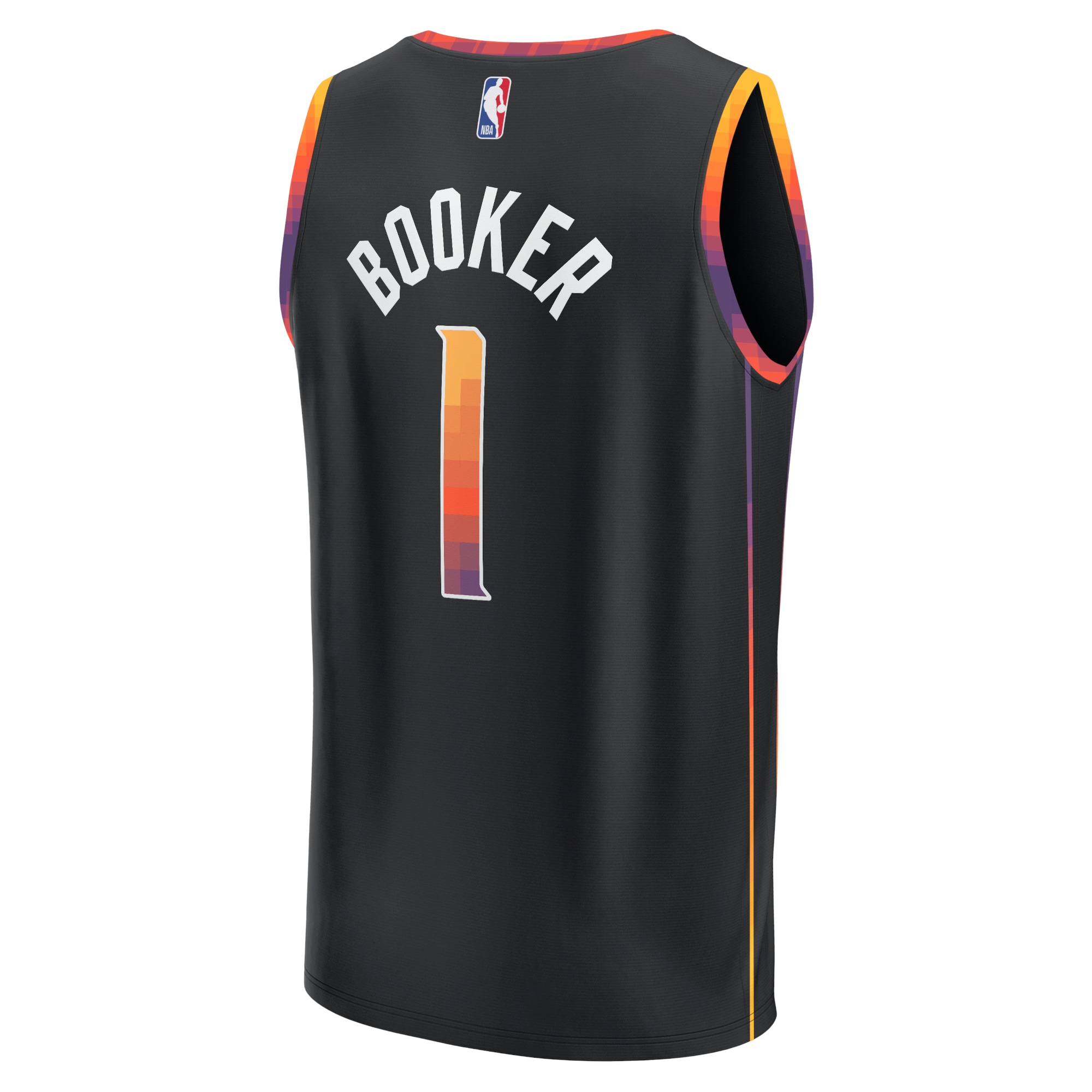 Gohipanda - Devin Booker Phoenix Suns Fanatics Fast Break Player Jersey - Statement Edition - Black - Image 4