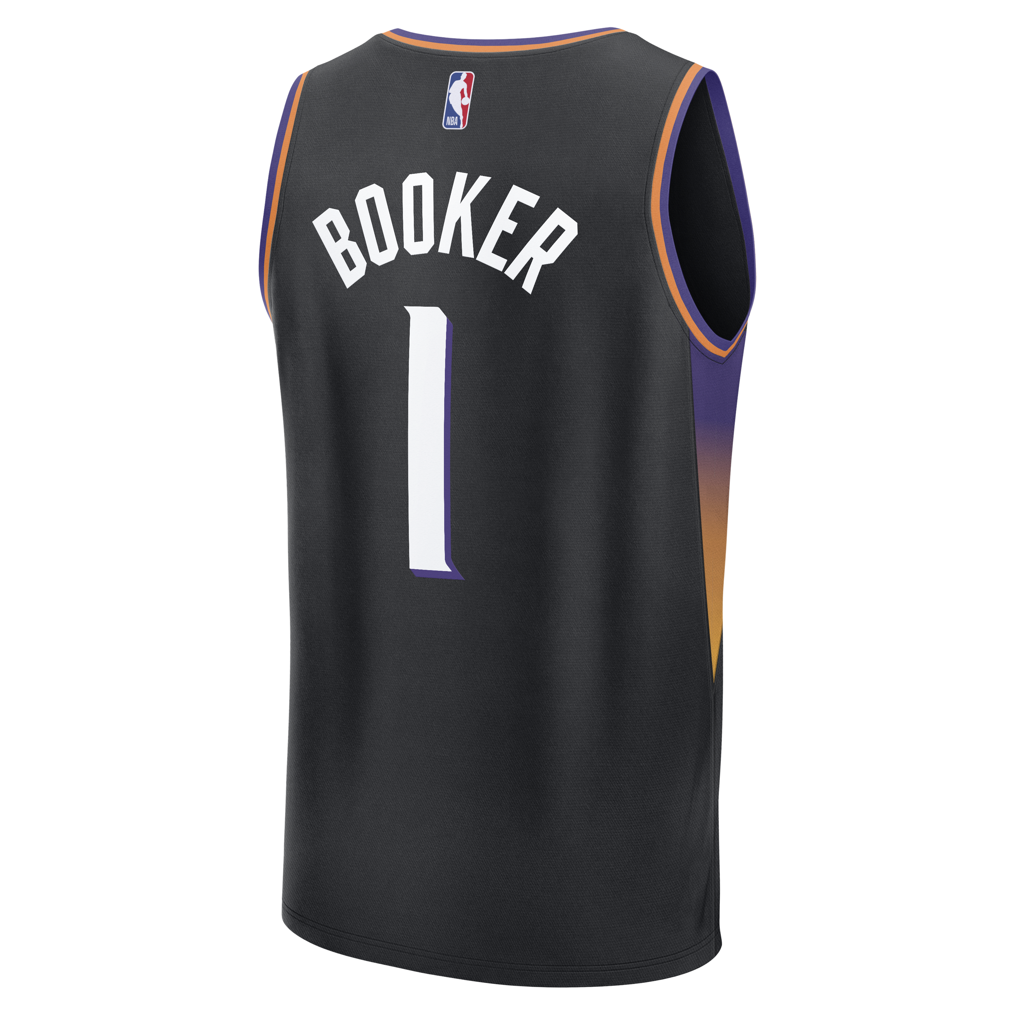 Gohipanda - Devin Booker Phoenix Suns Fanatics Fast Break Statement Edition Jersey - Black - Image 4