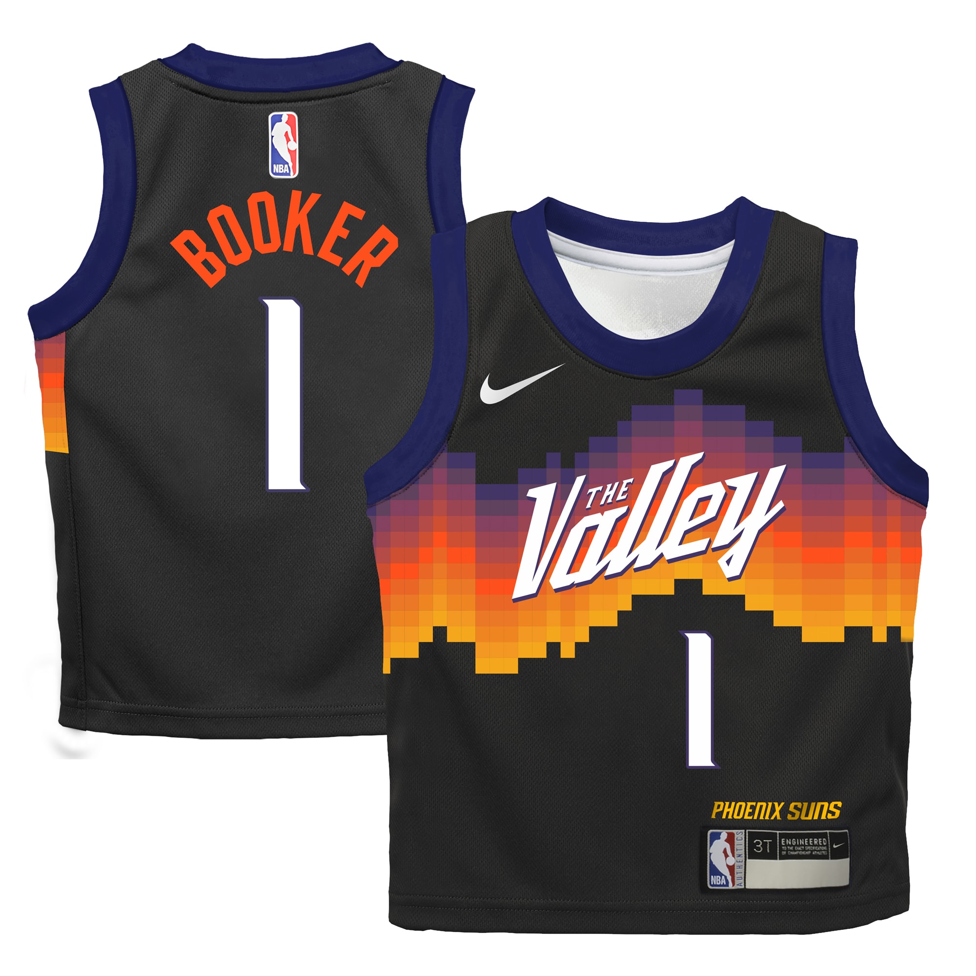 Gohipanda - Devin Booker Phoenix Suns Infant 2025/26 City Edition Swingman Jersey - Black - Image 2