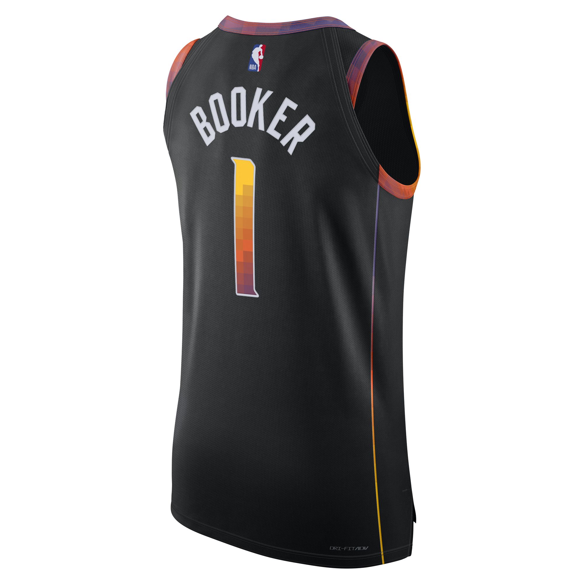 Gohipanda - Devin Booker Phoenix Suns Jordan Brand Statement Edition Jersey - Black - Image 4