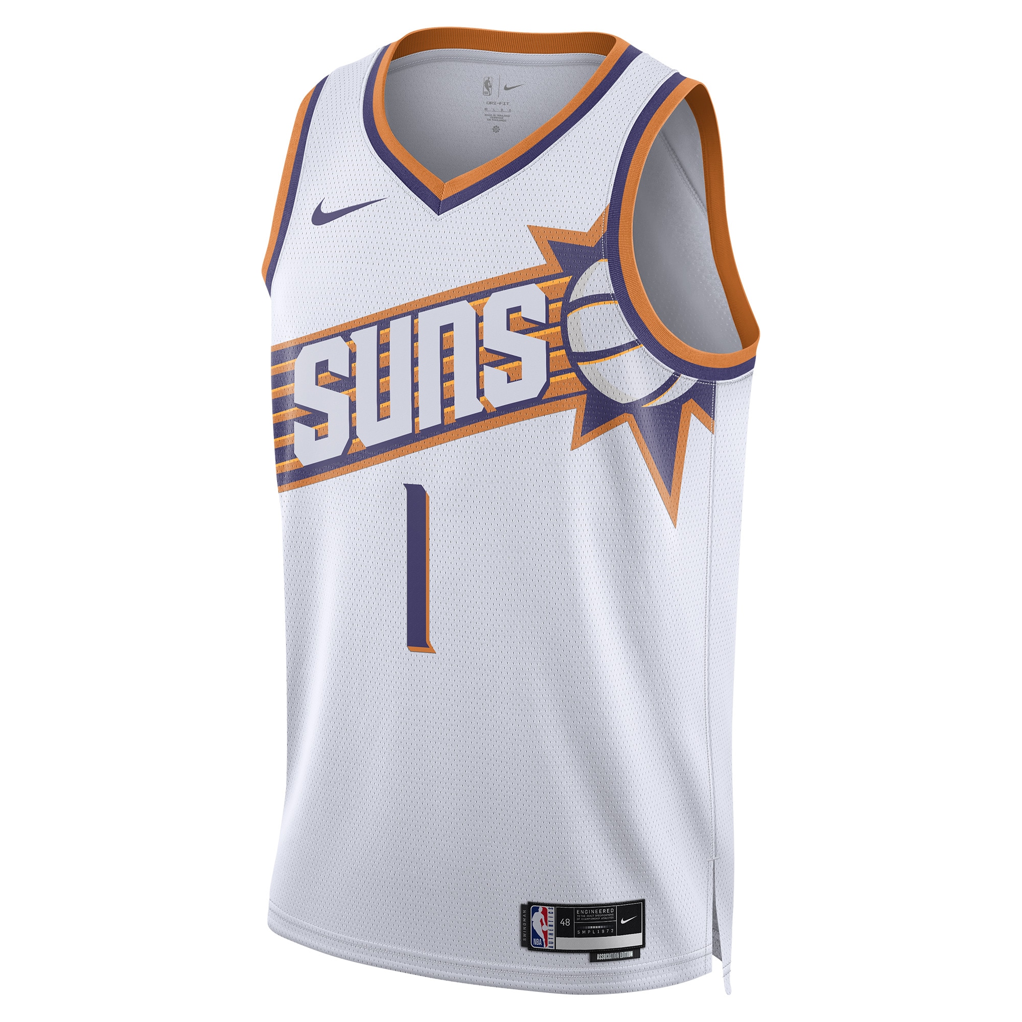 Gohipanda - Devin Booker Phoenix Suns Unisex Swingman Jersey - Association Edition - White - Image 3