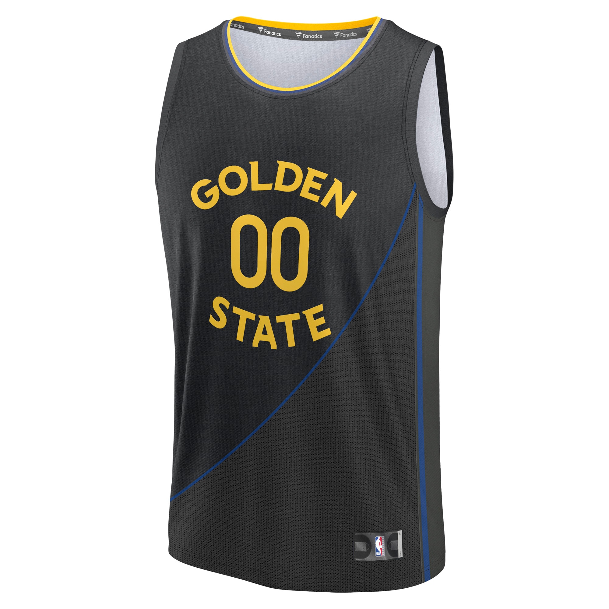Gohipanda - Golden State Warriors Fanatics Fast Break Custom Jersey - Statement Edition - Black - Image 3