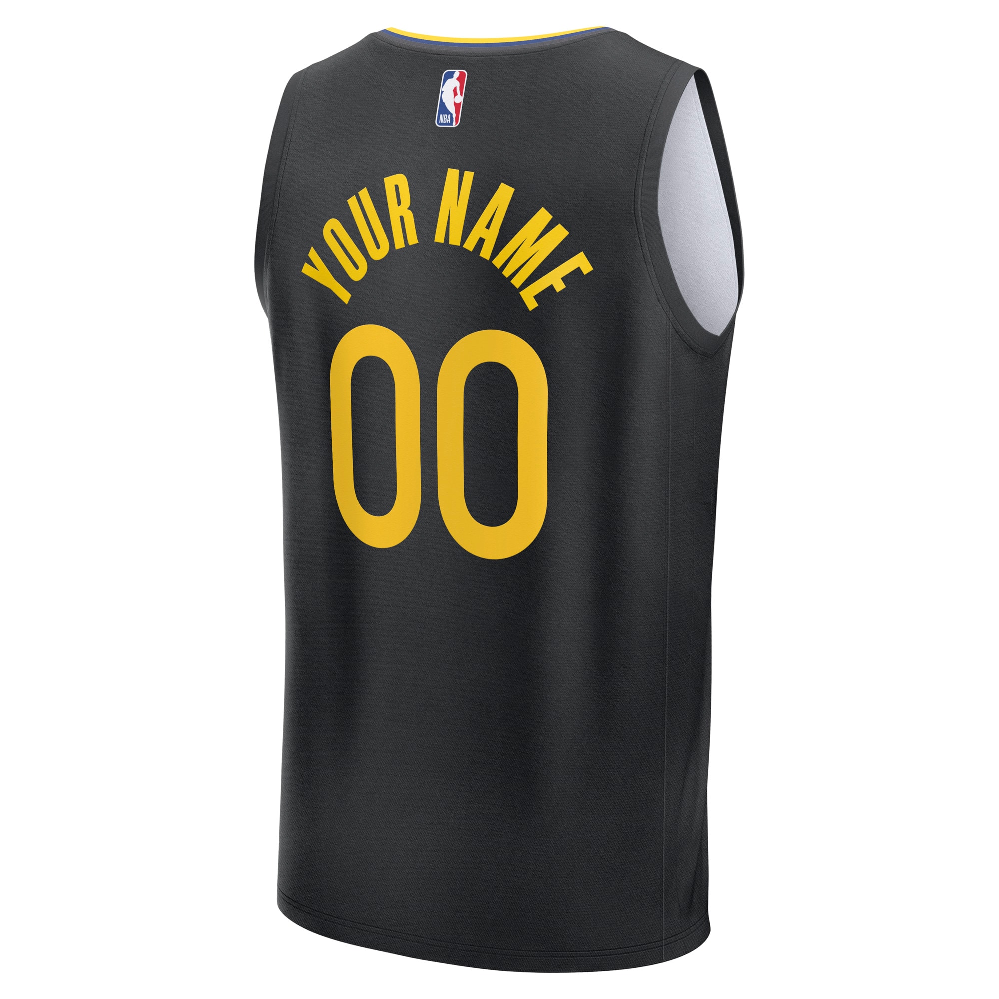 Gohipanda - Golden State Warriors Fanatics Fast Break Custom Jersey - Statement Edition - Black - Image 4