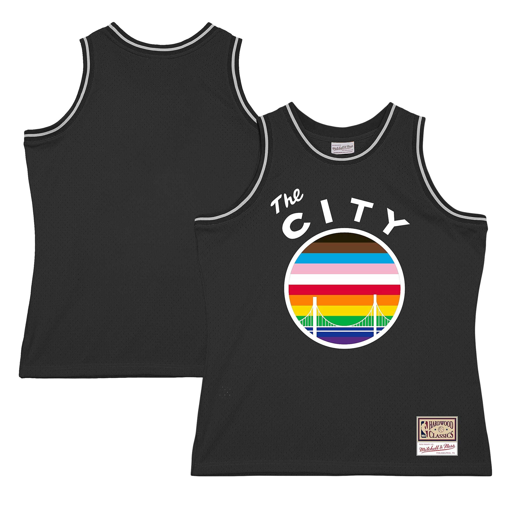 Gohipanda - Golden State Warriors Hardwood Classic Pride Jersey - Black