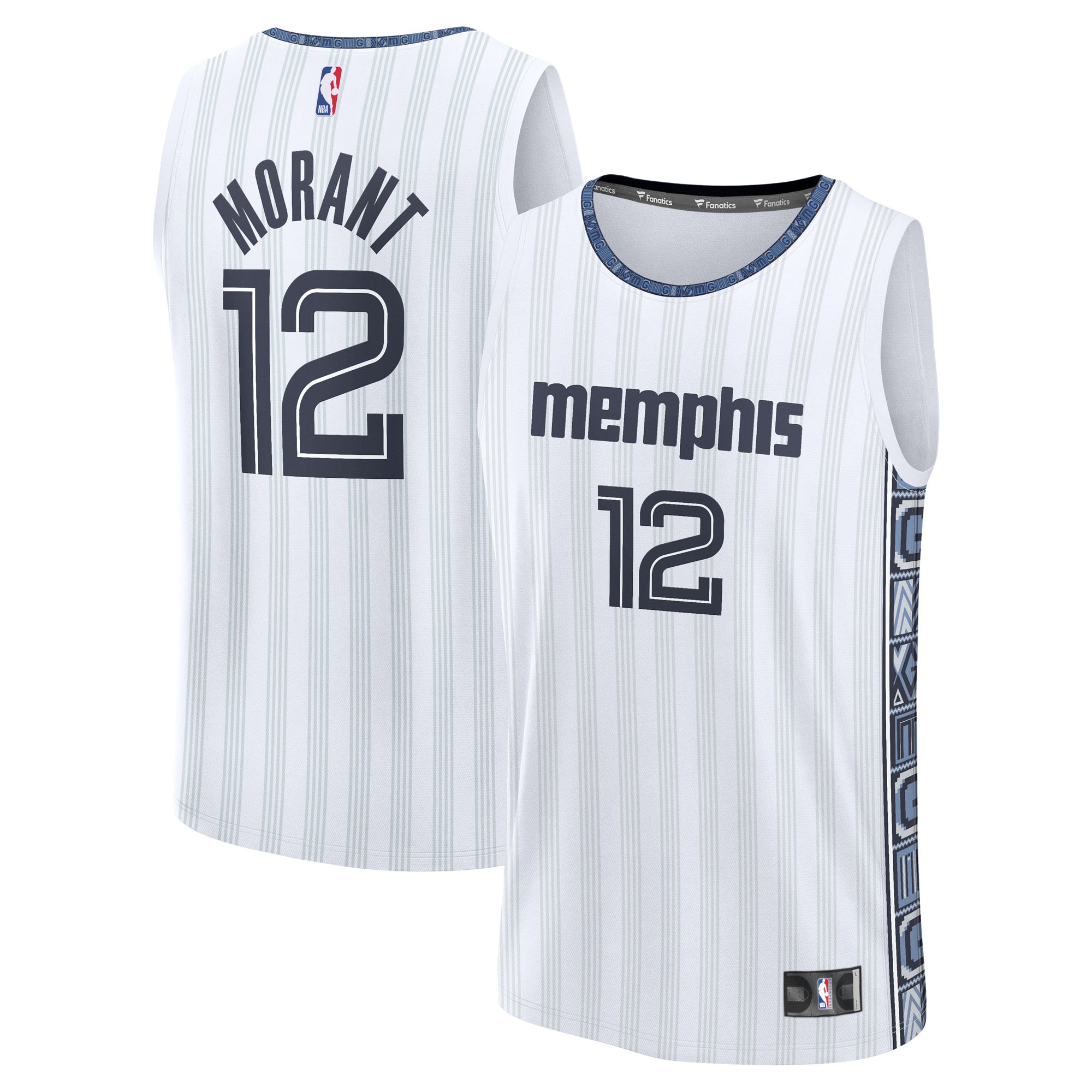 Gohipanda - Ja Morant Memphis Grizzlies Fanatics 2025/26 City Edition Fast Break Jersey - White