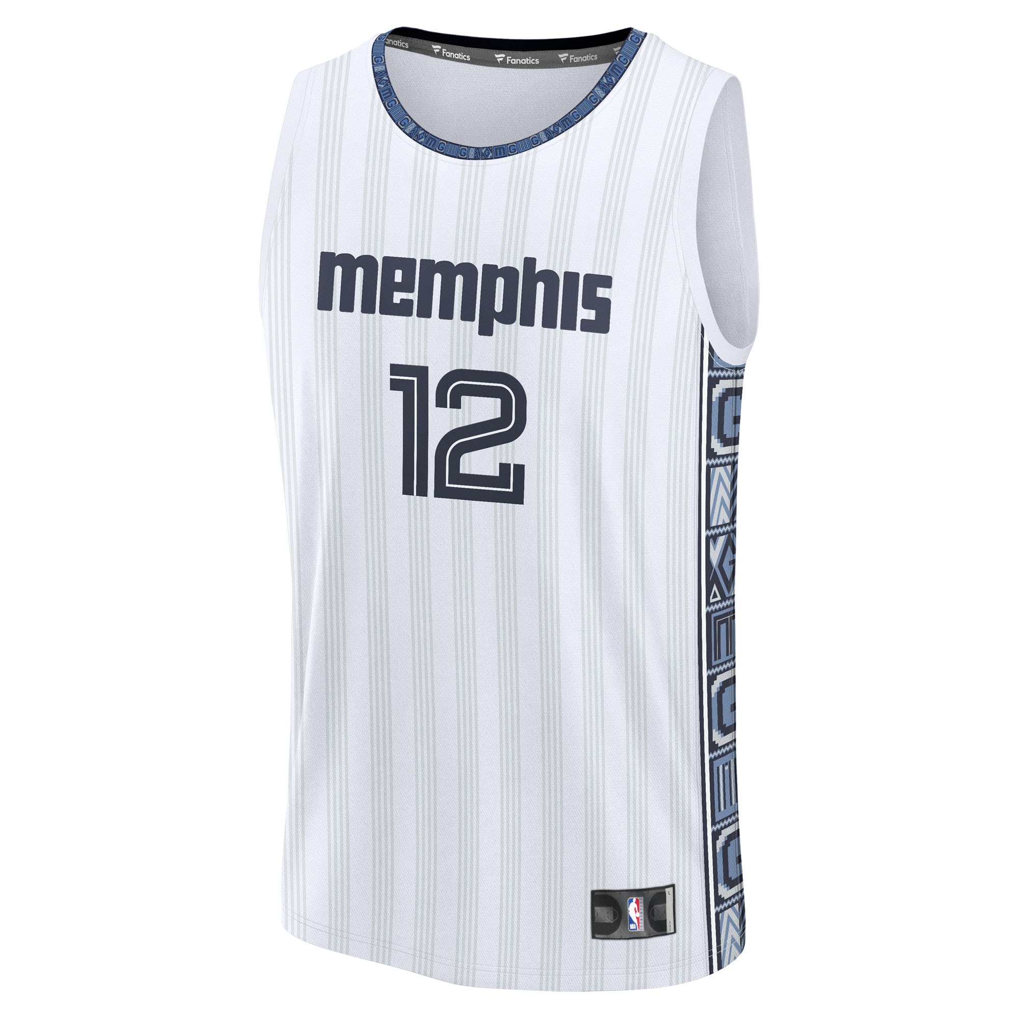 Gohipanda - Ja Morant Memphis Grizzlies Fanatics 2025/26 City Edition Fast Break Jersey - White - Image 3
