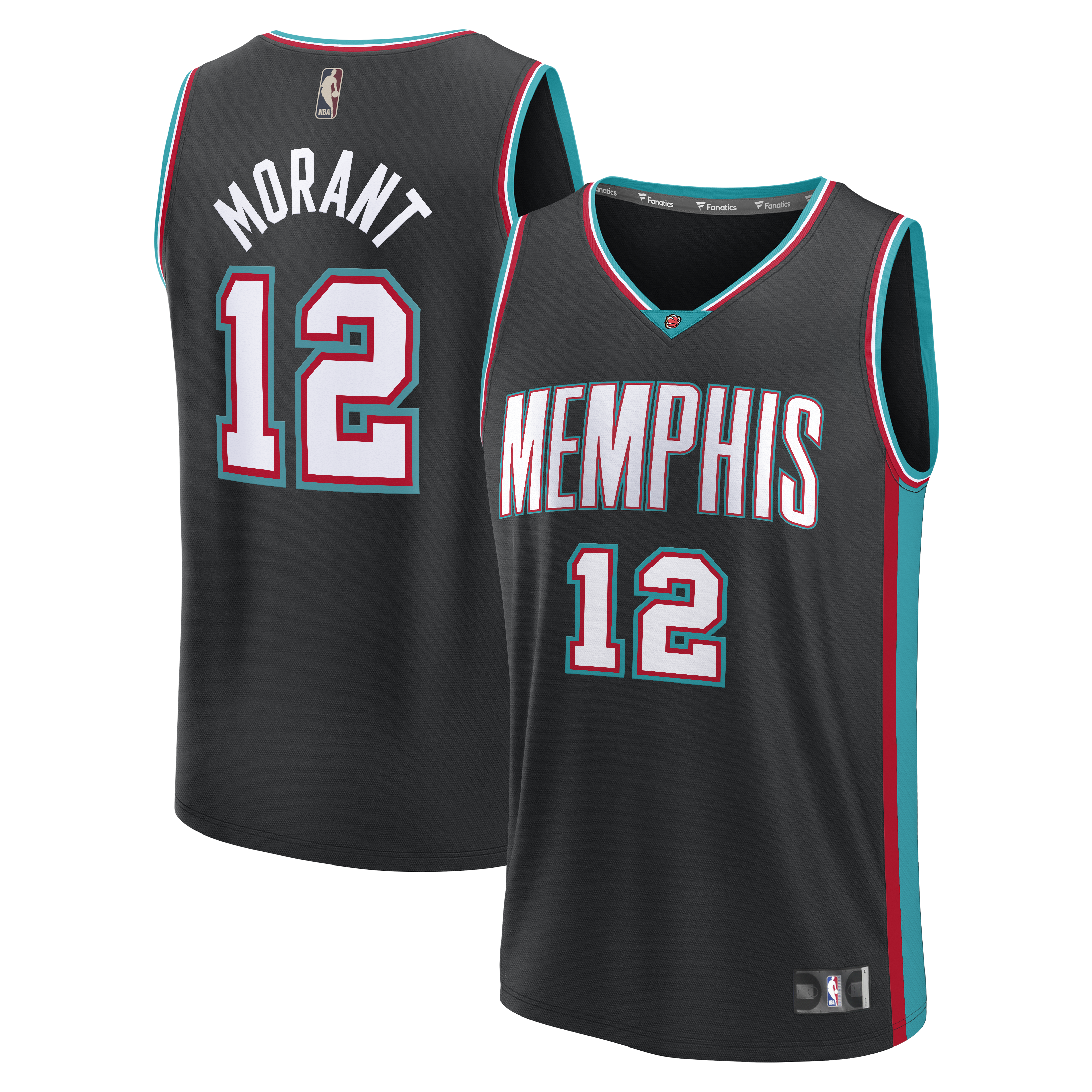 Gohipanda - Ja Morant Memphis Grizzlies Fanatics Fast Break Jersey - Classic Edition - Black