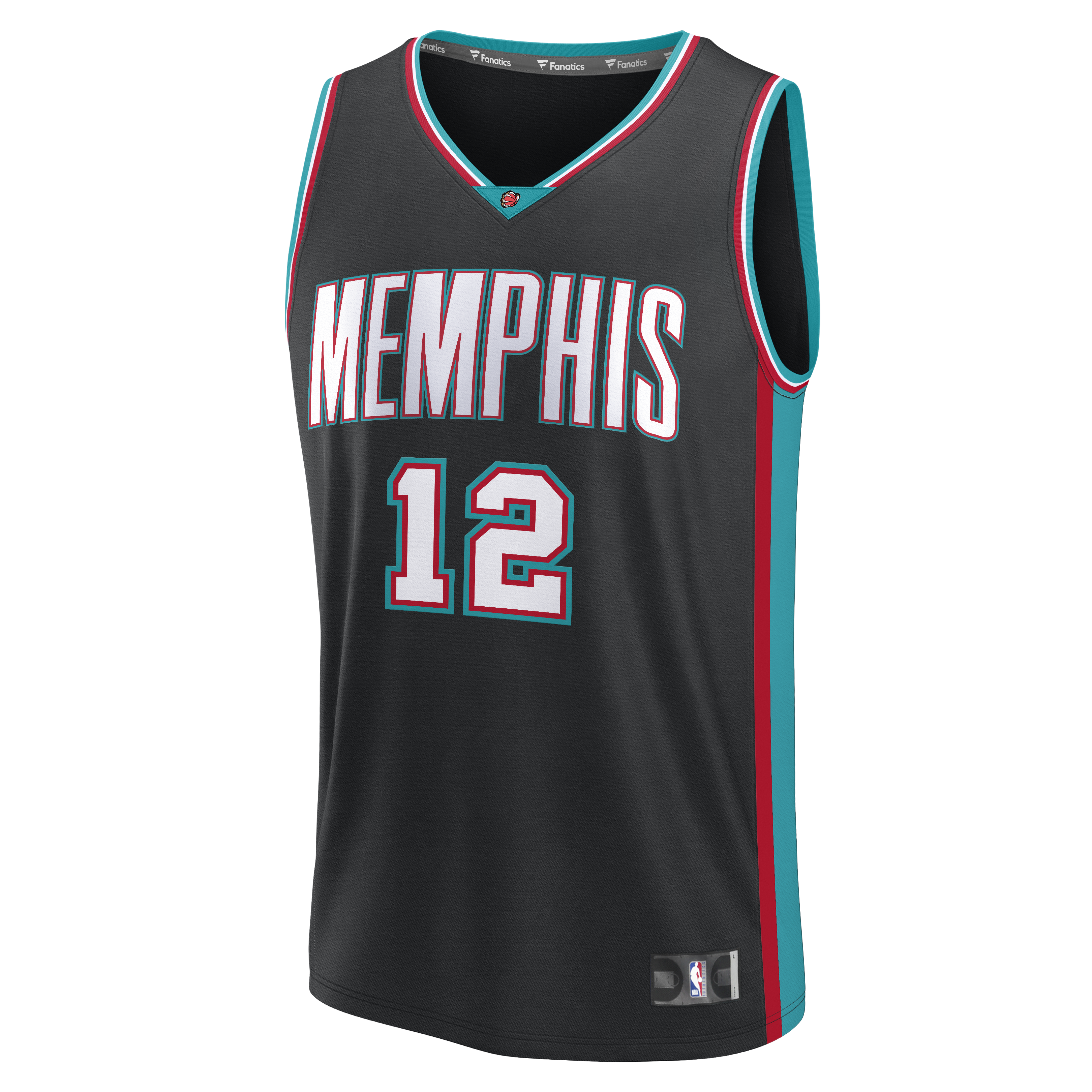 Gohipanda - Ja Morant Memphis Grizzlies Fanatics Fast Break Jersey - Classic Edition - Black - Image 3