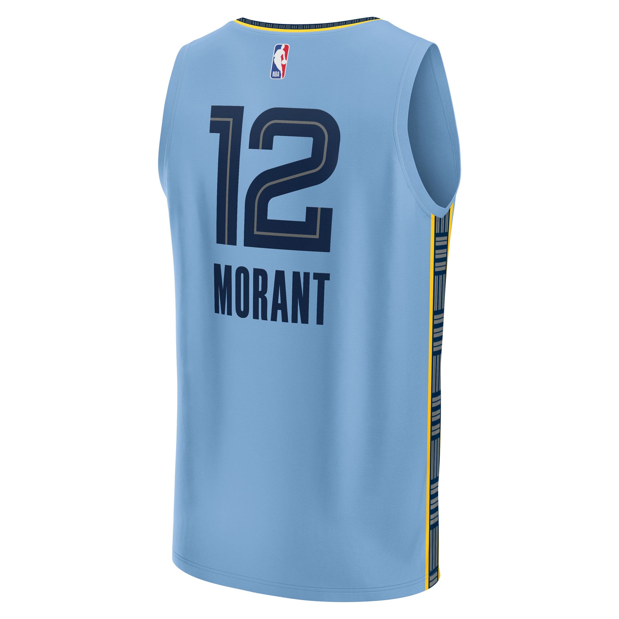 Gohipanda - Ja Morant Memphis Grizzlies Fanatics Fast Break Player Jersey - Statement Edition - Light Blue - Image 4