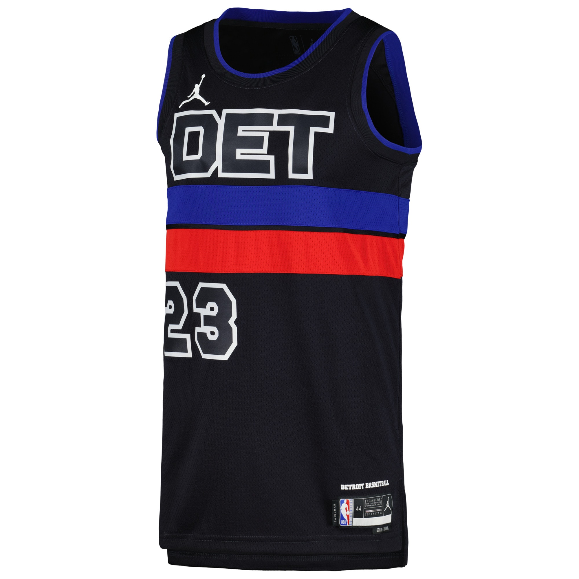 Gohipanda - Jaden Ivey Detroit Pistons Jordan Brand Unisex Swingman Jersey - Statement Edition - Black - Image 3