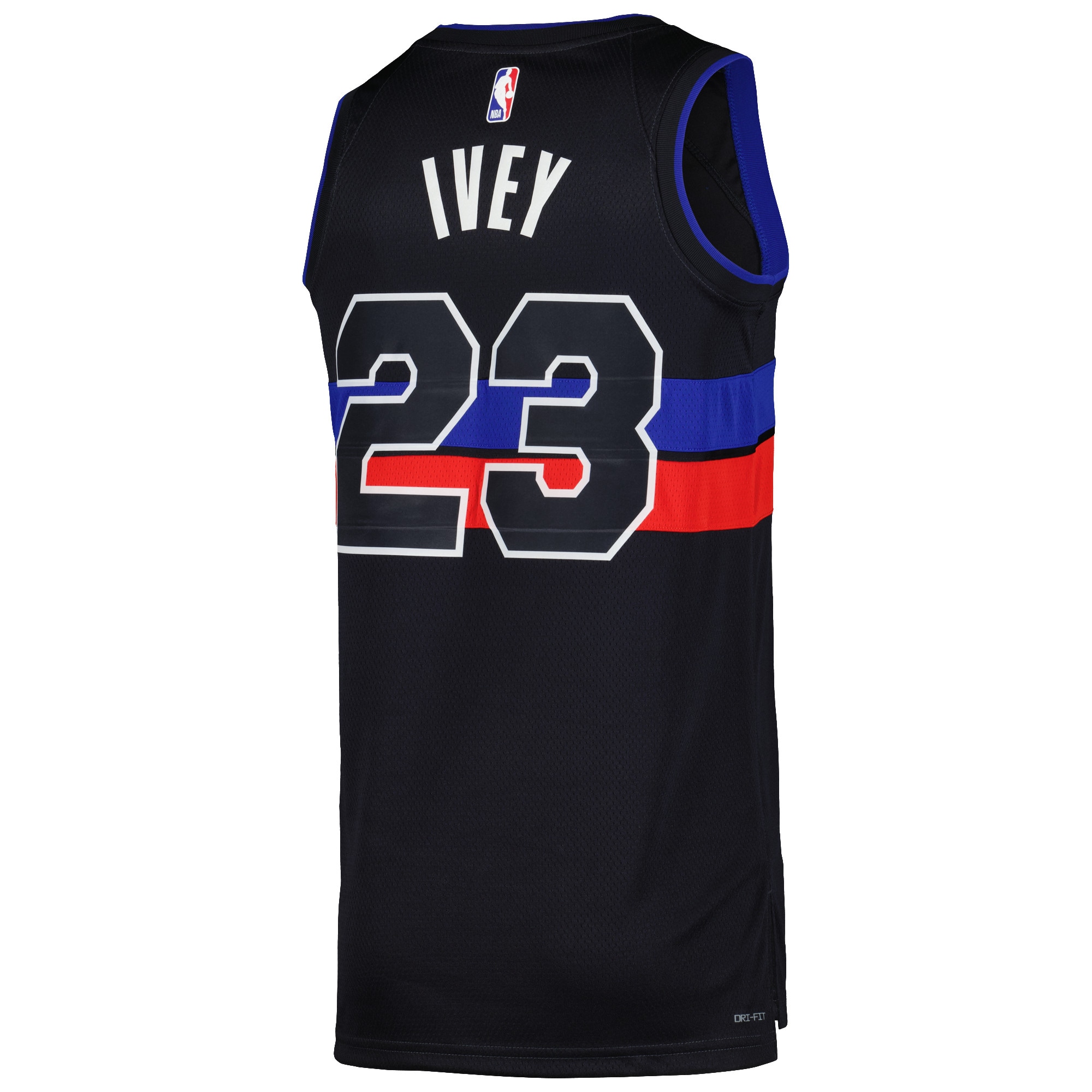 Gohipanda - Jaden Ivey Detroit Pistons Jordan Brand Unisex Swingman Jersey - Statement Edition - Black - Image 4