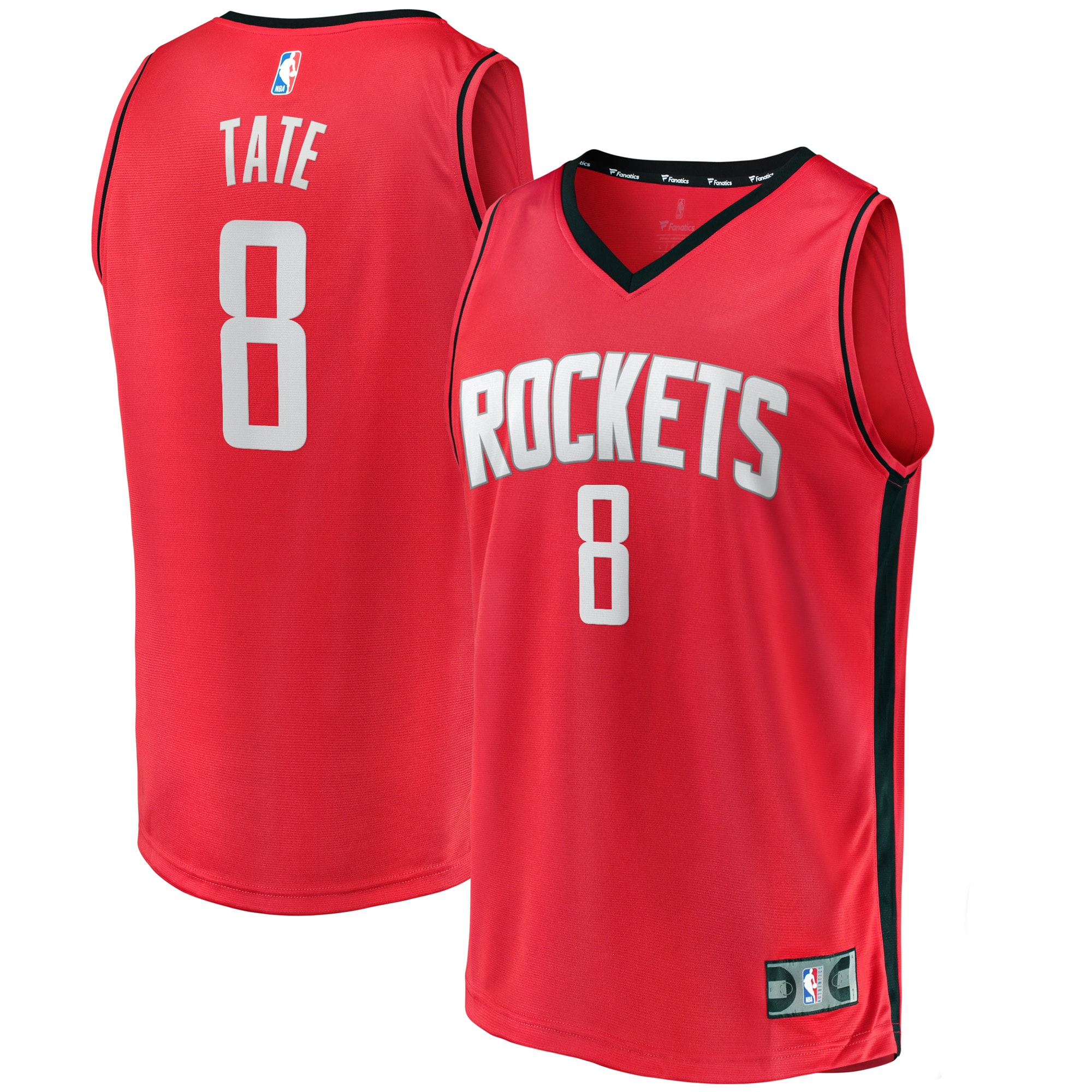 Gohipanda - Jae'Sean Tate Houston Rockets Fanatics Fast Break Jersey - Icon Edition - Red