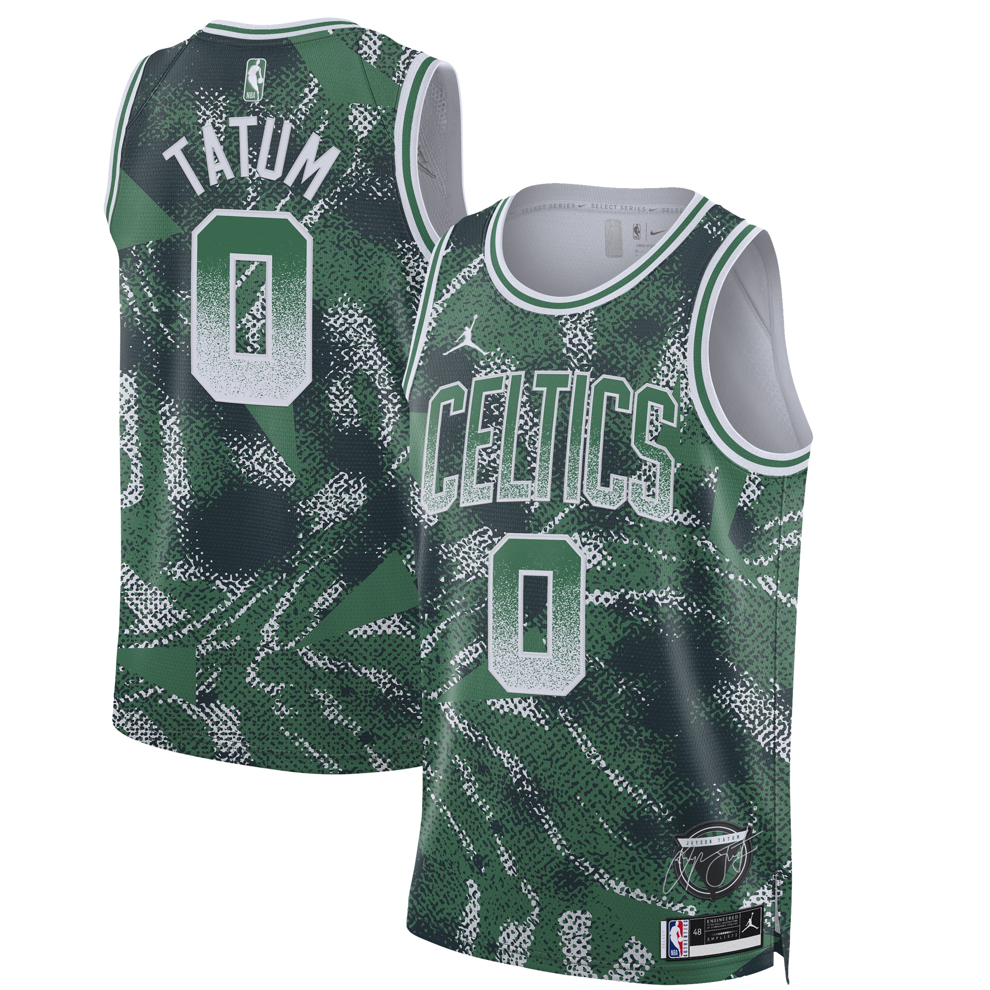 Gohipanda - Jayson Tatum Boston Celtics Unisex 2025 Select Series Swingman Player Jersey - Green - Image 2