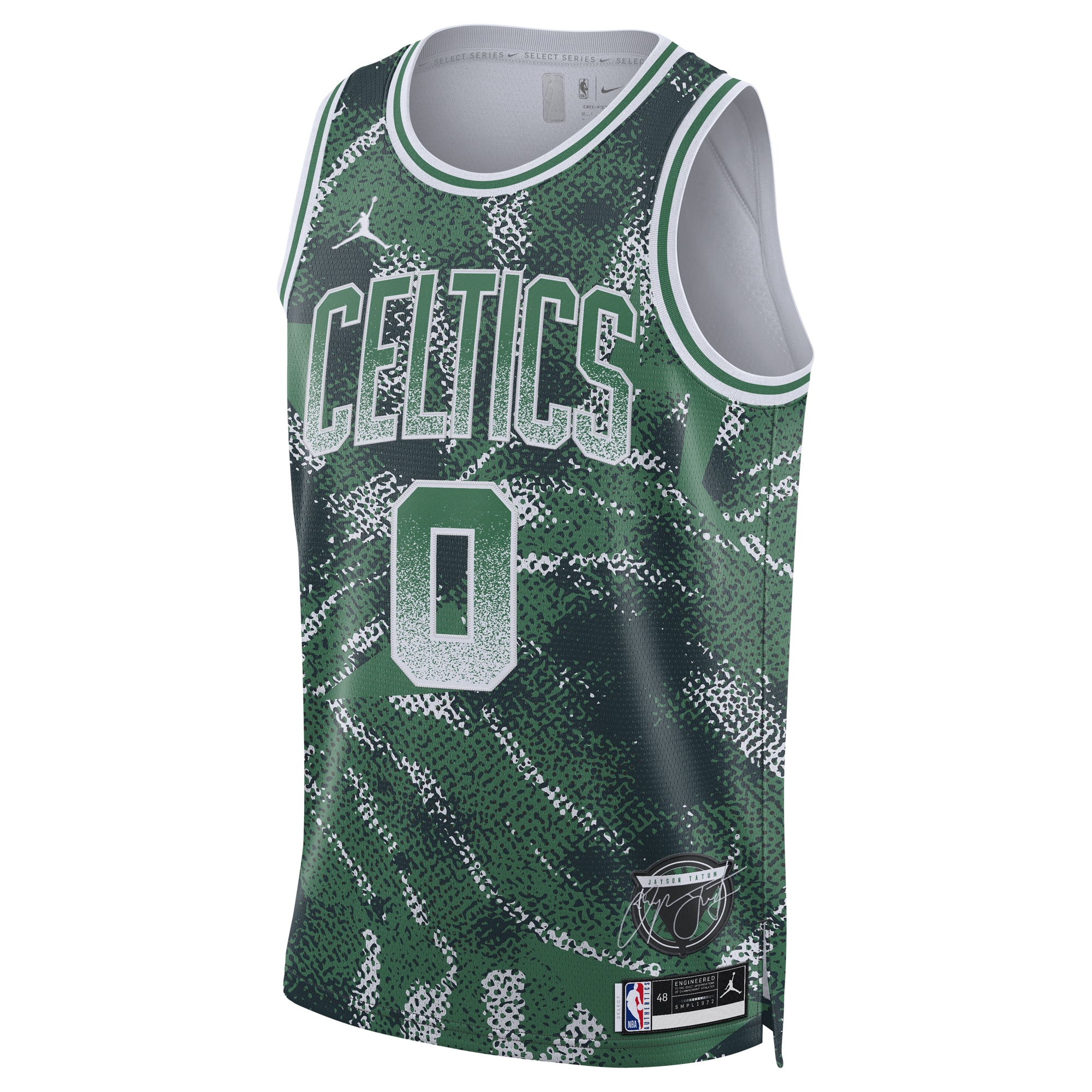 Gohipanda - Jayson Tatum Boston Celtics Unisex 2025 Select Series Swingman Player Jersey - Green - Image 3