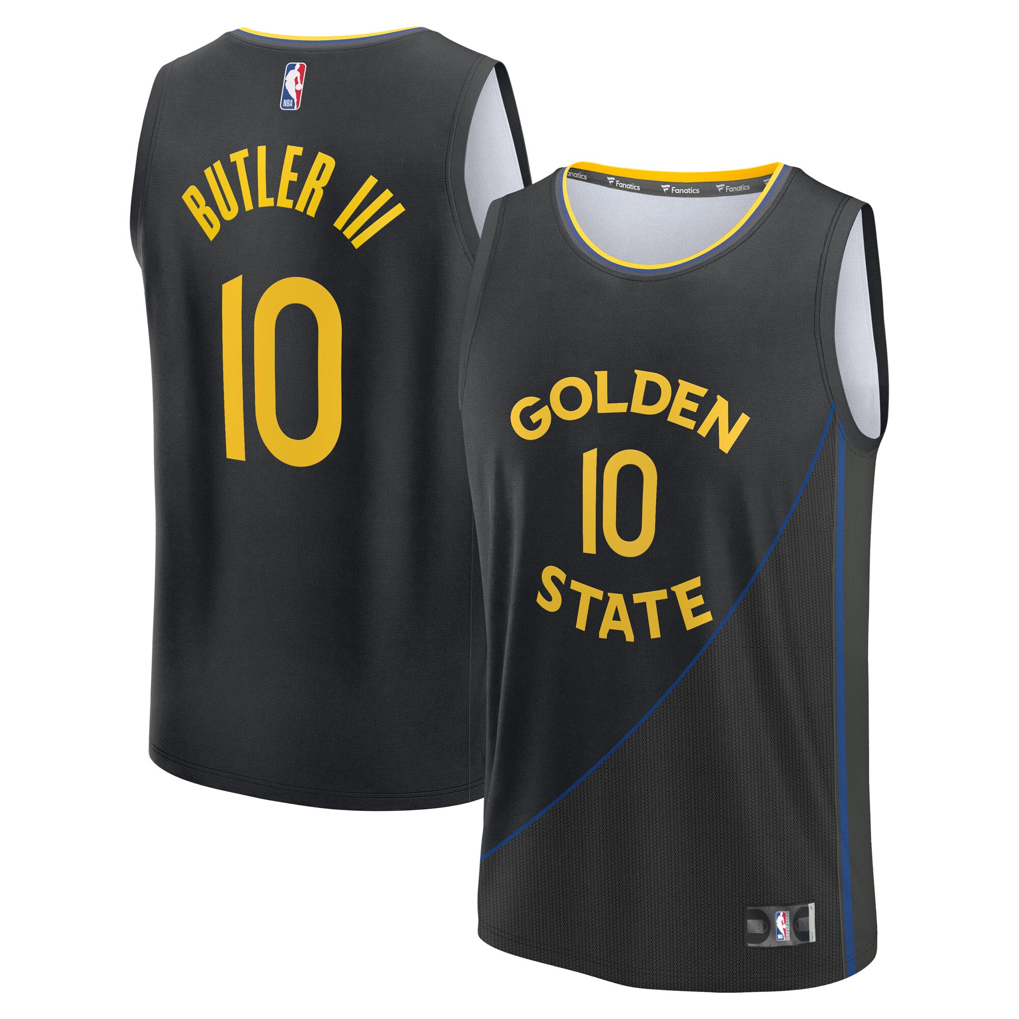 Gohipanda - Jimmy Butler III Golden State Warriors Fanatics Fast Break Player Jersey - Statement Edition - Black