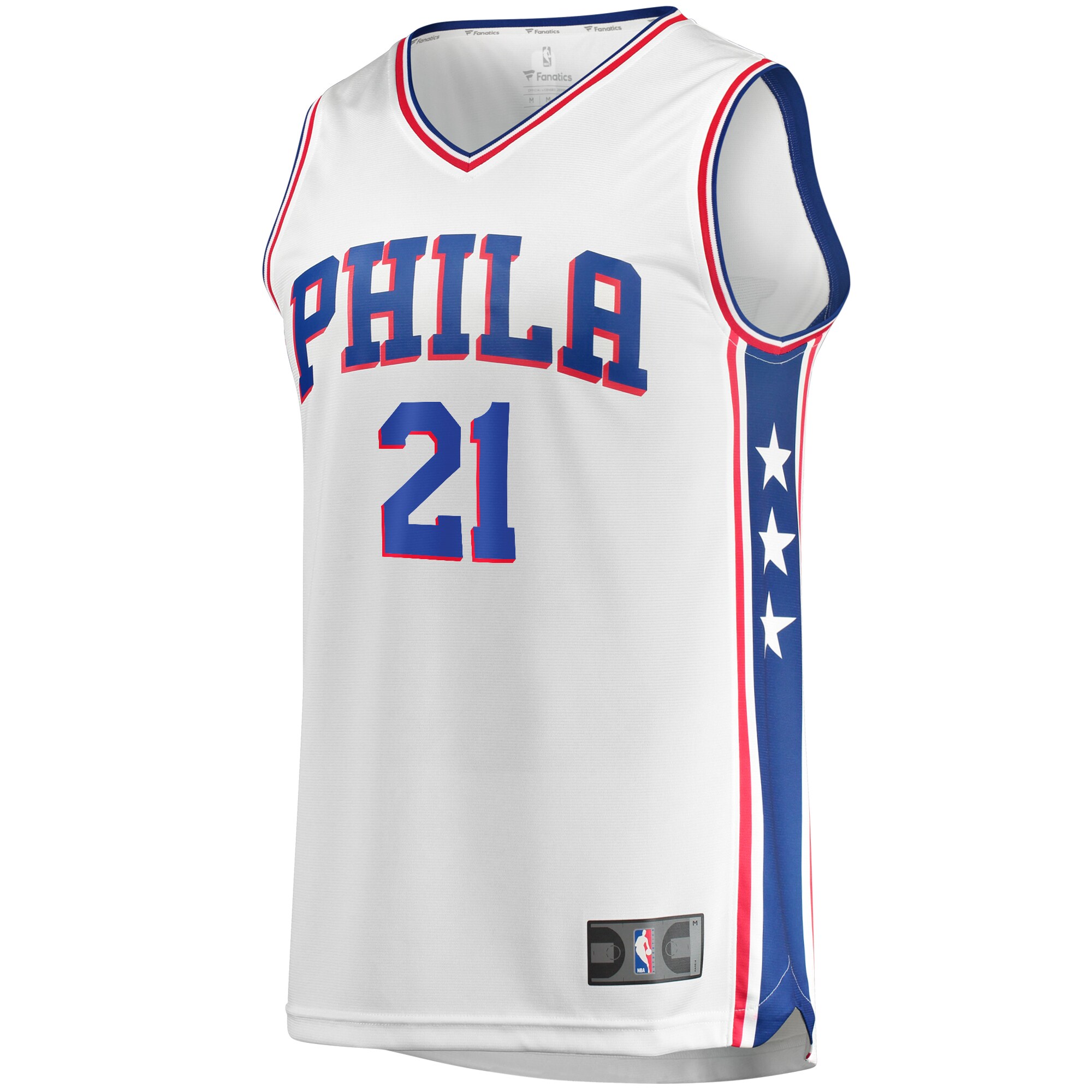 Gohipanda - Joel Embiid Philadelphia 76ers Fanatics Association Edition NBA Jersey - Image 3