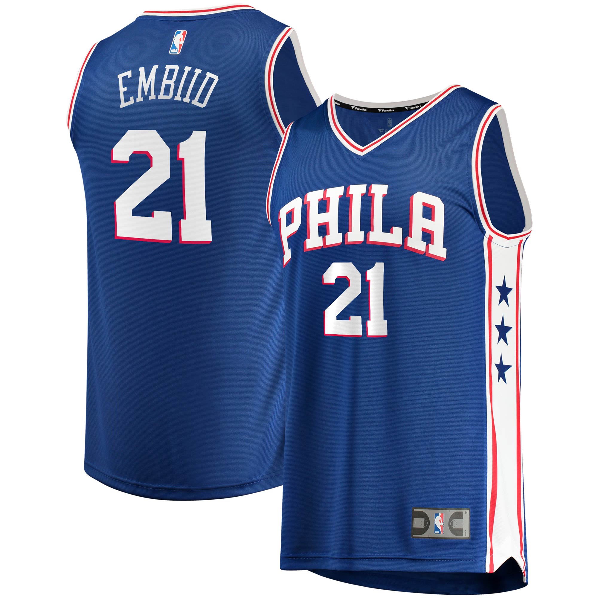 Gohipanda - Joel Embiid Philadelphia 76ers Fanatics Association Edition NBA Jersey - Image 5