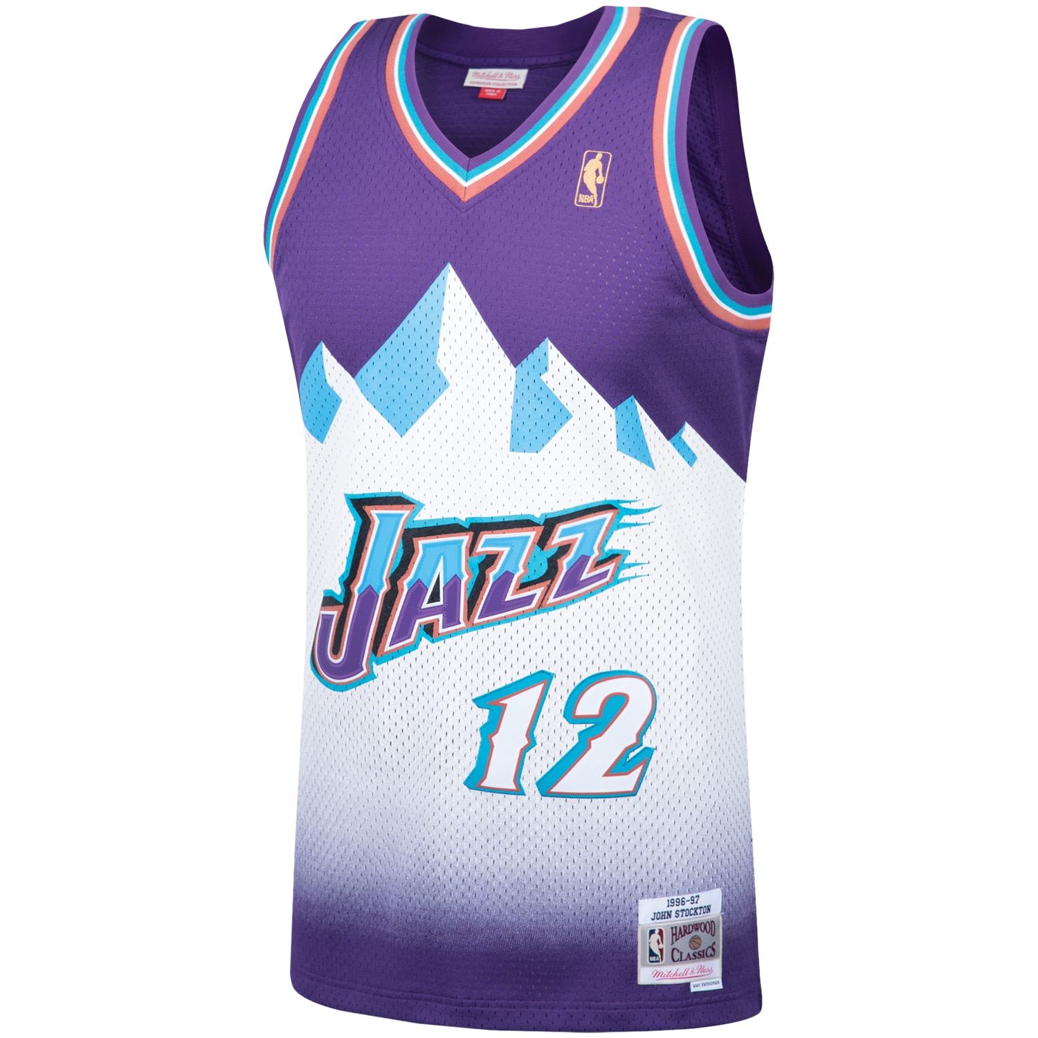Gohipanda - John Stockton Utah Jazz Hardwood Classics Swingman Jersey - Purple - Image 3