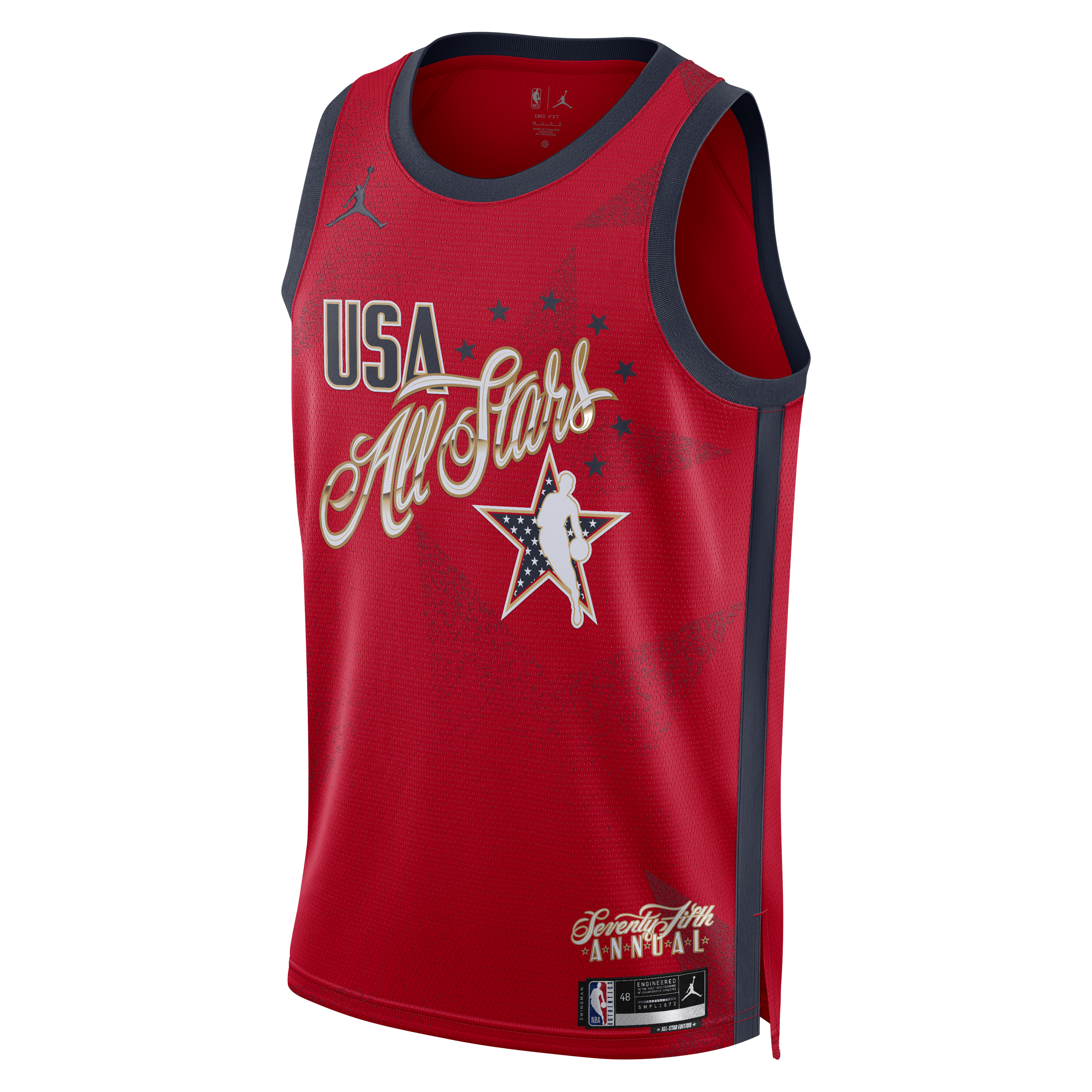Gohipanda - Jordan Brand Unisex 2026 All-Star Game Swingman Custom Jersey - Red - Image 3