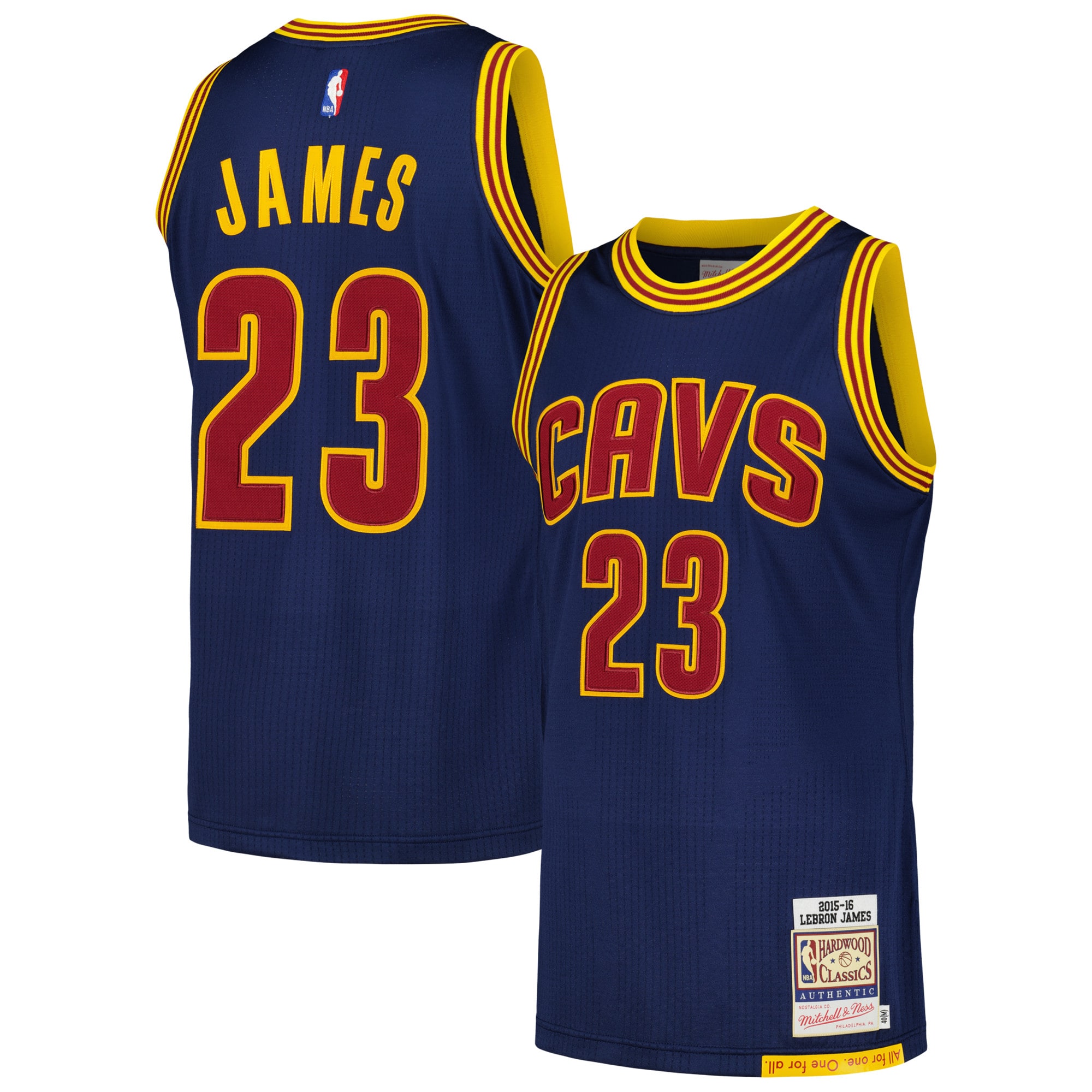 Gohipanda - LeBron James Cleveland Cavaliers 2015/16 Hardwood Classics Jersey - Navy