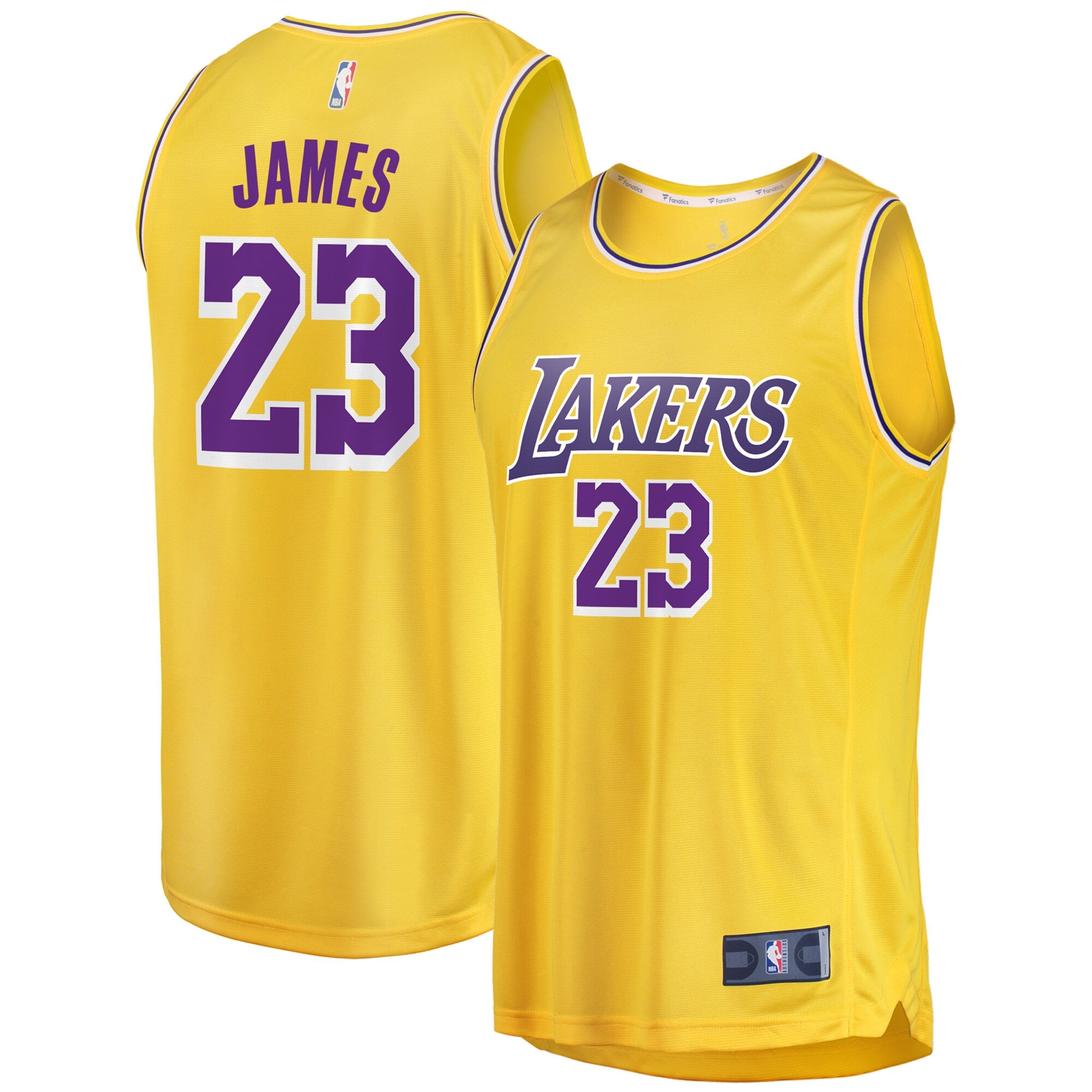 Gohipanda - LeBron James Los Angeles Lakers Fanatics Big & Tall Fast Break Player Jersey Gold Icon Edition