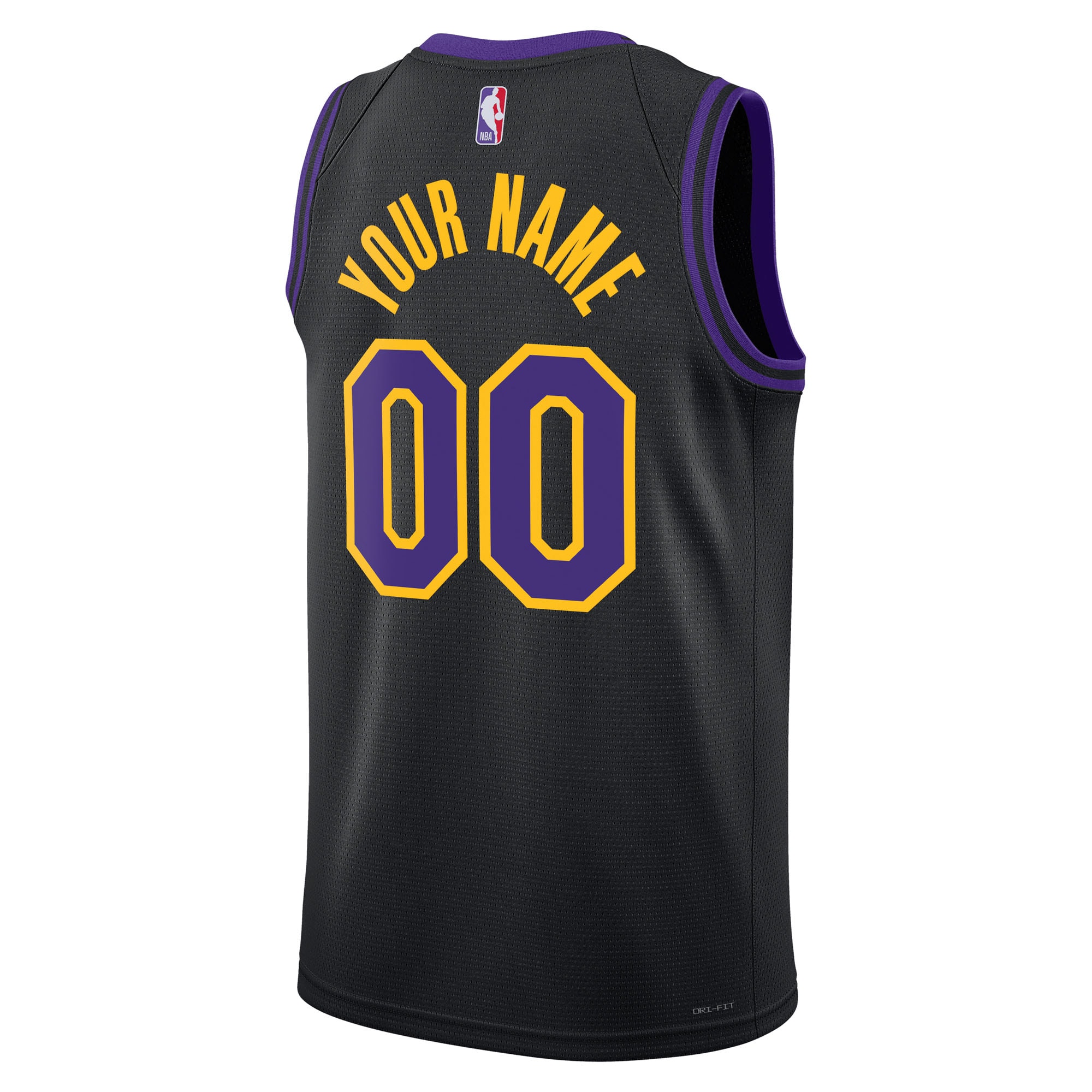 Gohipanda - Los Angeles Lakers Unisex 2025/26 City Edition Swingman Custom Jersey - Black - Image 4