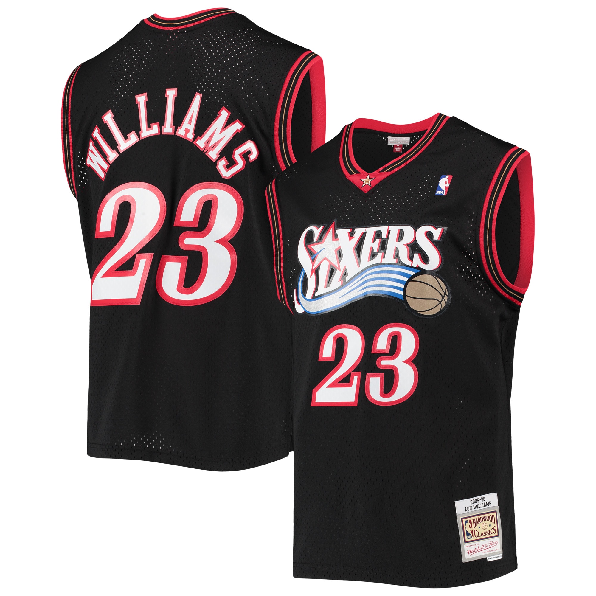 Gohipanda - Lou Williams Philadelphia 76ers 2005/06 Hardwood Classics Swingman Jersey - Black