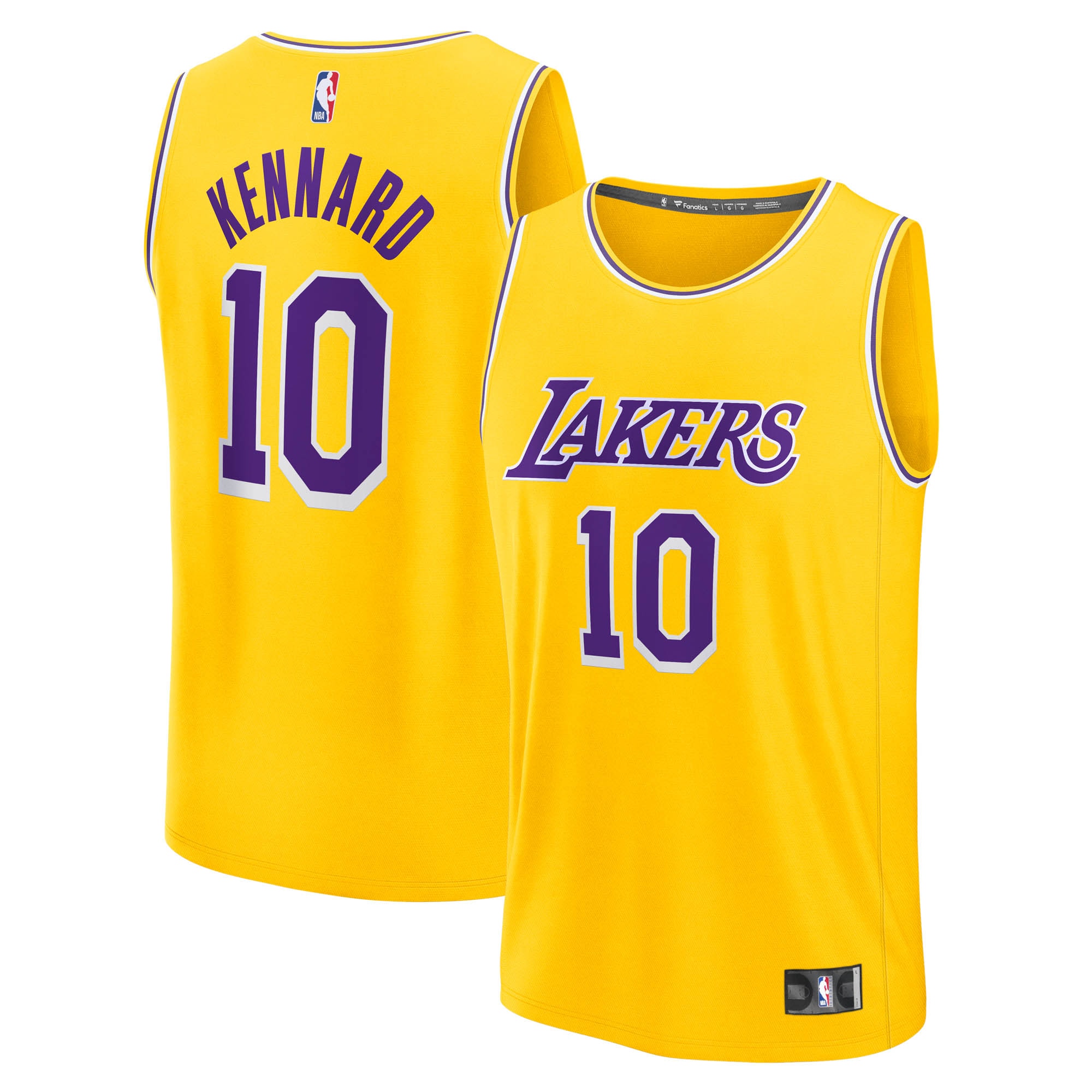Gohipanda - Luke Kennard Los Angeles Lakers Fanatics Fast Break Jersey Icon Edition Gold