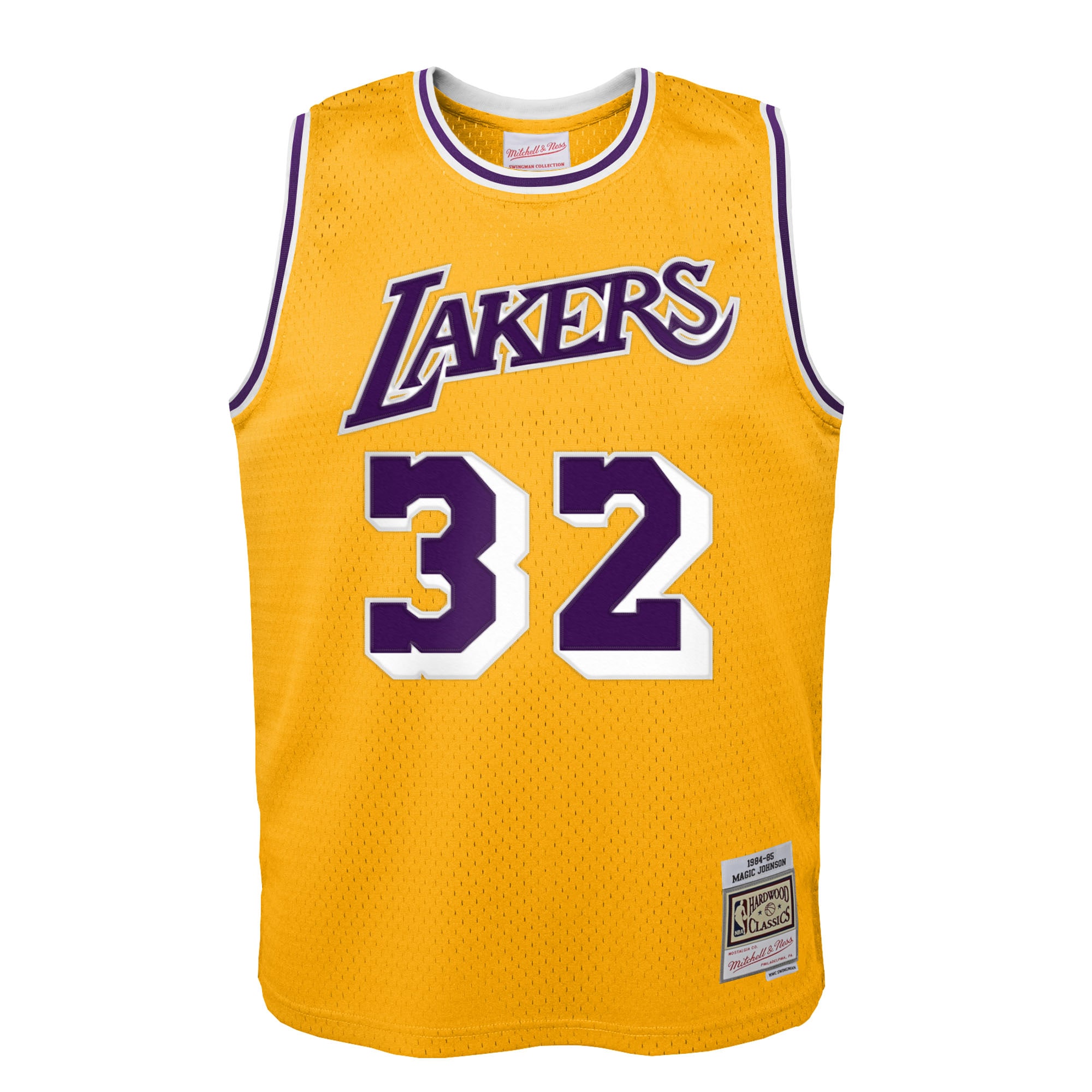 Gohipanda - Magic Johnson Los Angeles Lakers Toddler 1984/85 Swingman Jersey - Gold - Image 3